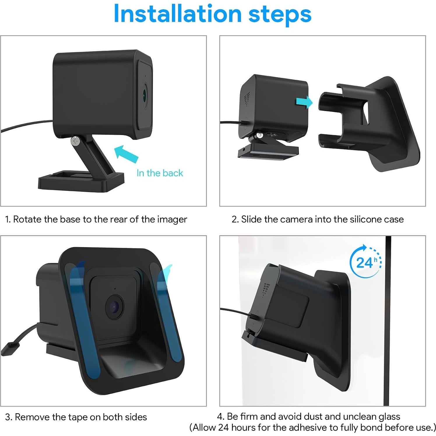 Soporte de Ventana SURVADV para Wyze Cam V3/V4, Inclinación 20°