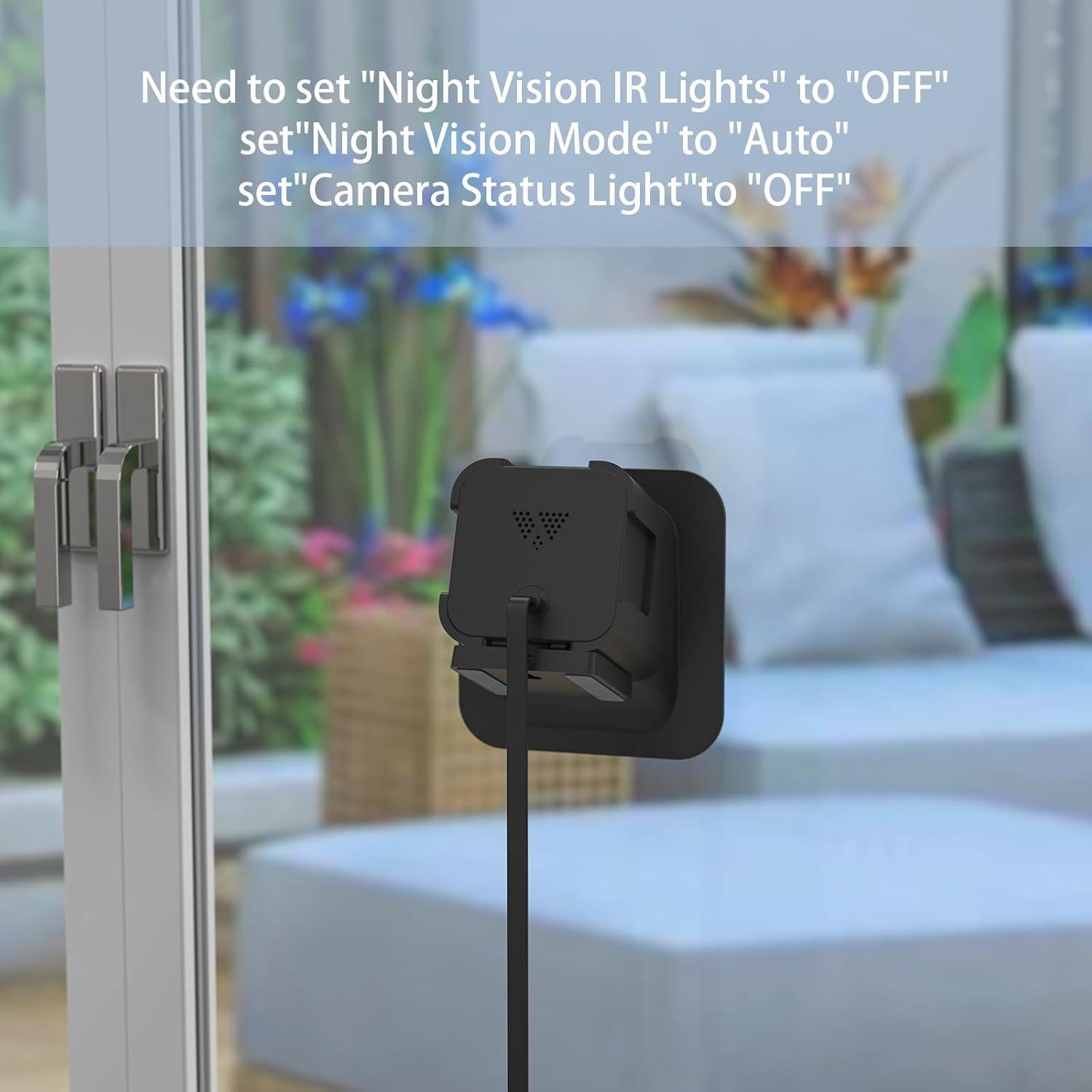 Soporte de Ventana SURVADV para Wyze Cam V3/V4, Inclinación 20°