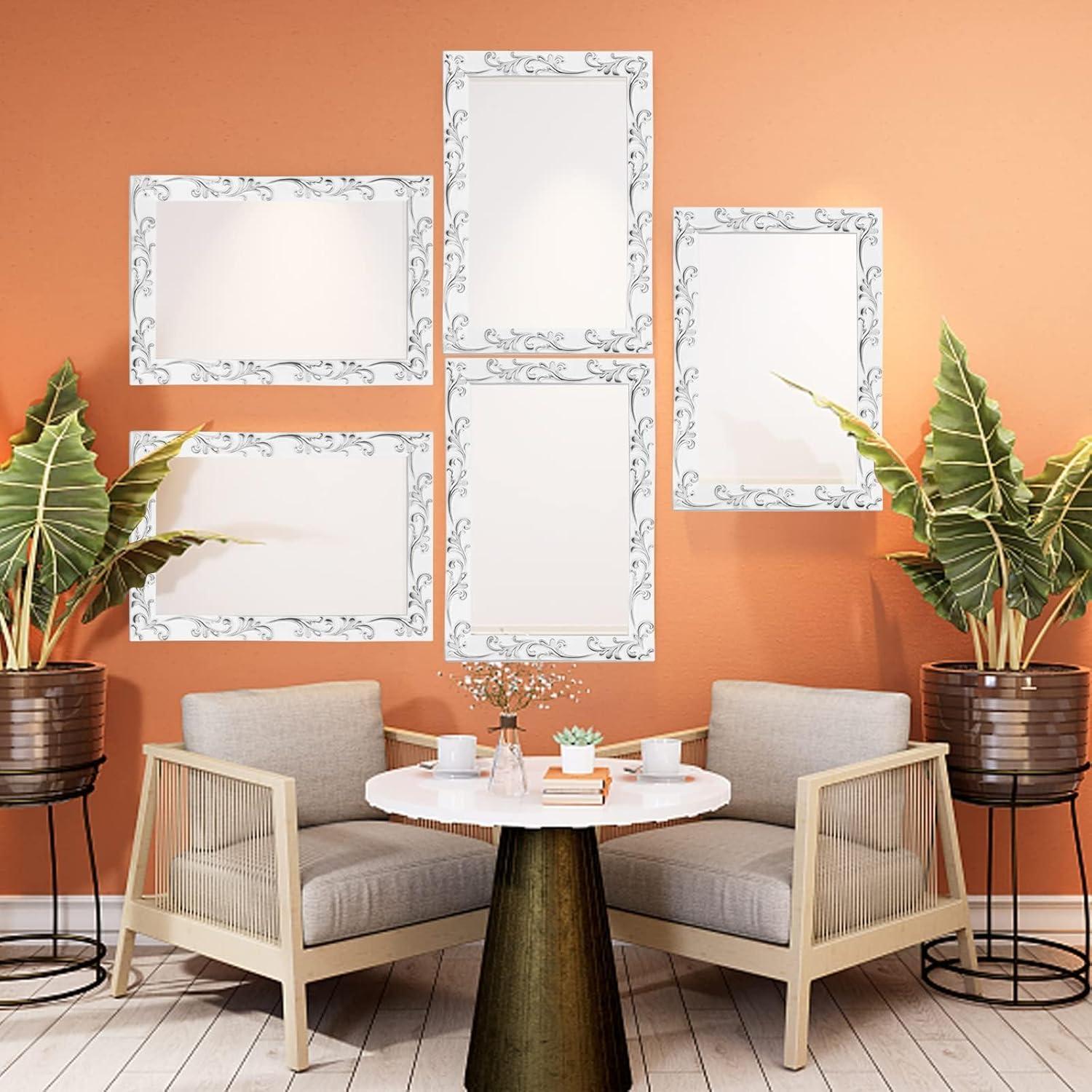 Moldura de Pared Autoadhesiva Duzzy 5 Metros PVC Blanco y Plata