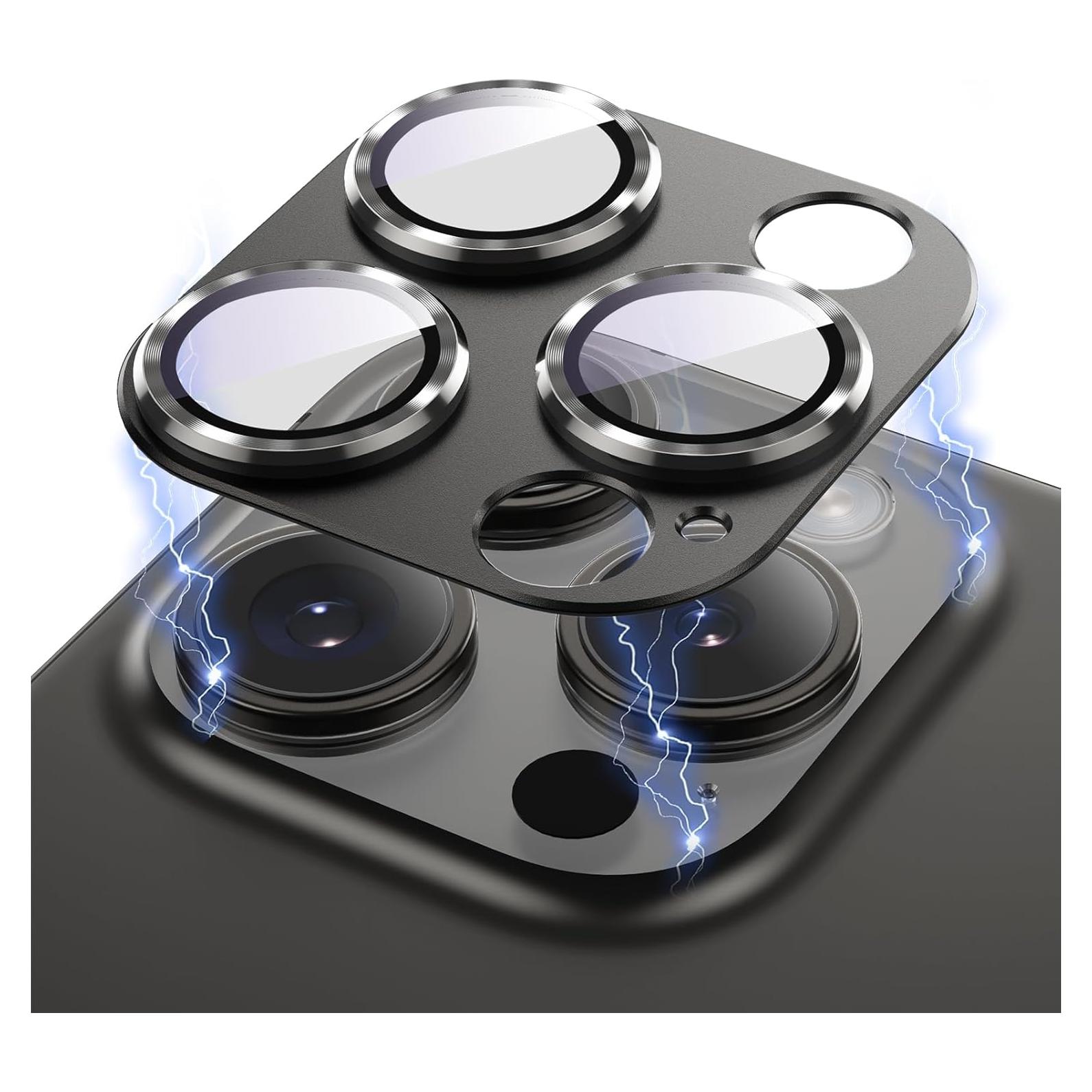 Protector de Lente de Cámara AFARER para iPhone 15 Pro/Max - Antirayaduras