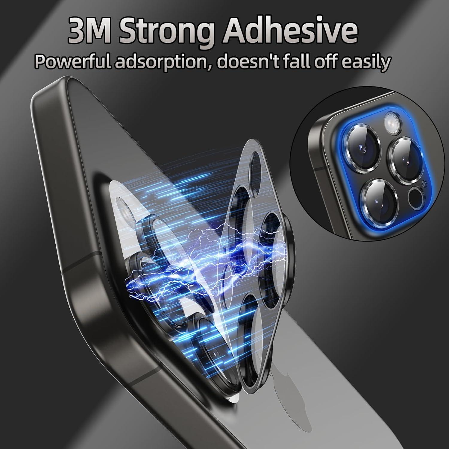 Protector de Lente de Cámara AFARER para iPhone 15 Pro/Max - Antirayaduras