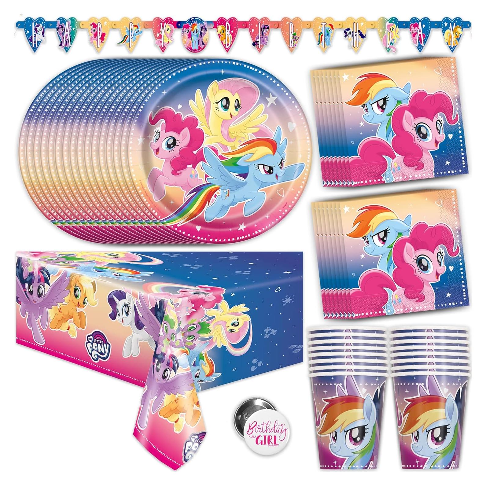 Suministros Fiesta My Little Pony para 16 Invitados