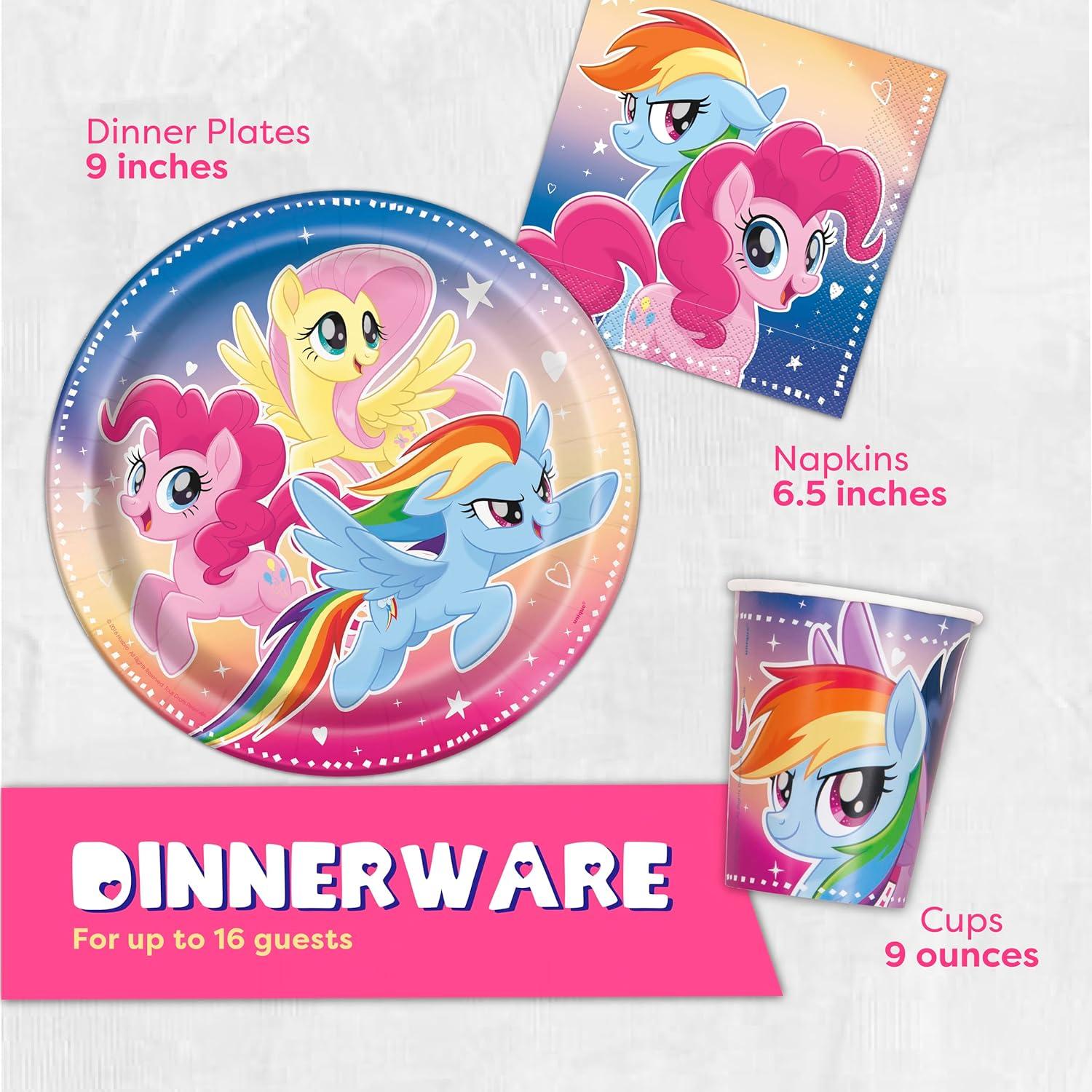 Suministros Fiesta My Little Pony para 16 Invitados