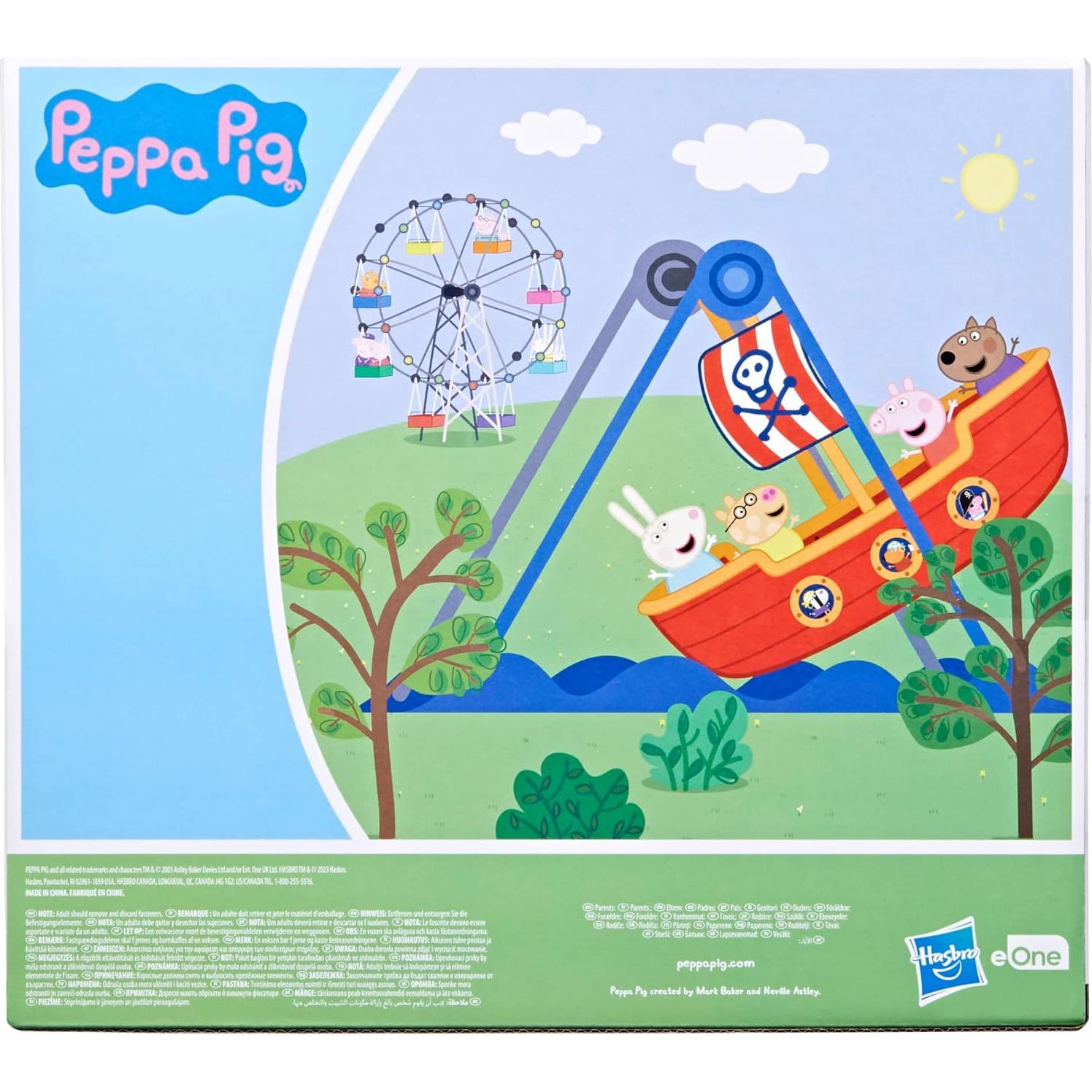 Barco Pirata Balanceante Peppa Pig con 2 Figuras 3 años+