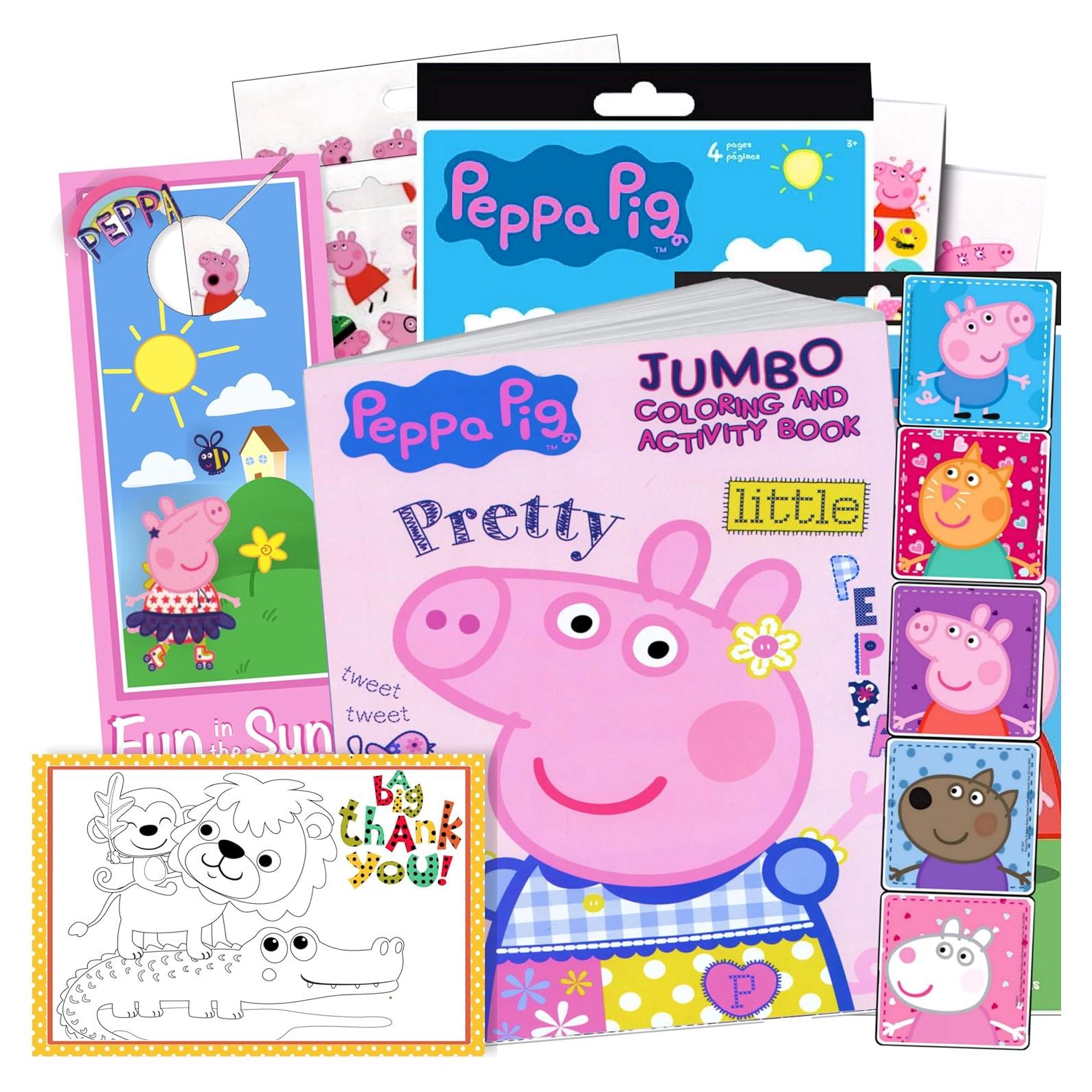 Set de Colorear Peppa Pig - Libro, Stickers y Colgador
