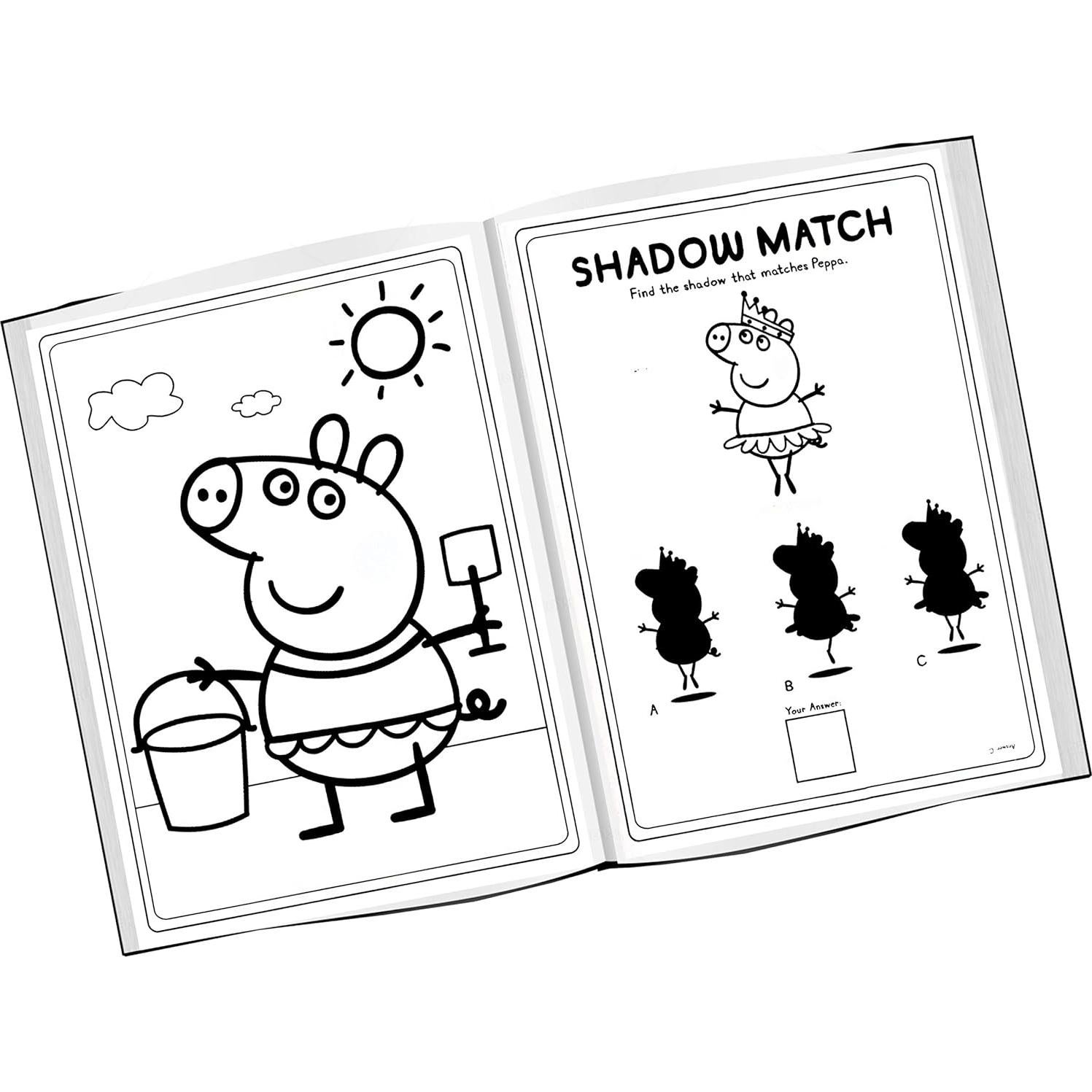 Set de Colorear Peppa Pig - Libro, Stickers y Colgador