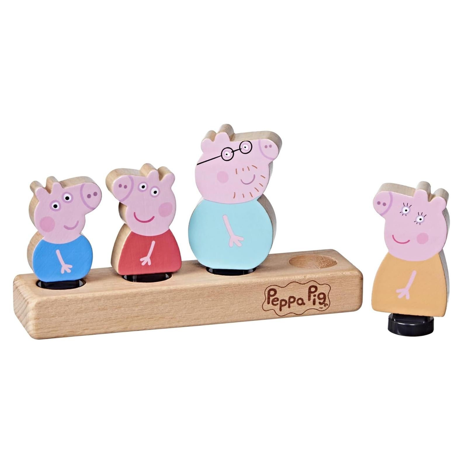 Figuras de Madera Peppa Pig - Set 4 Personajes 2+