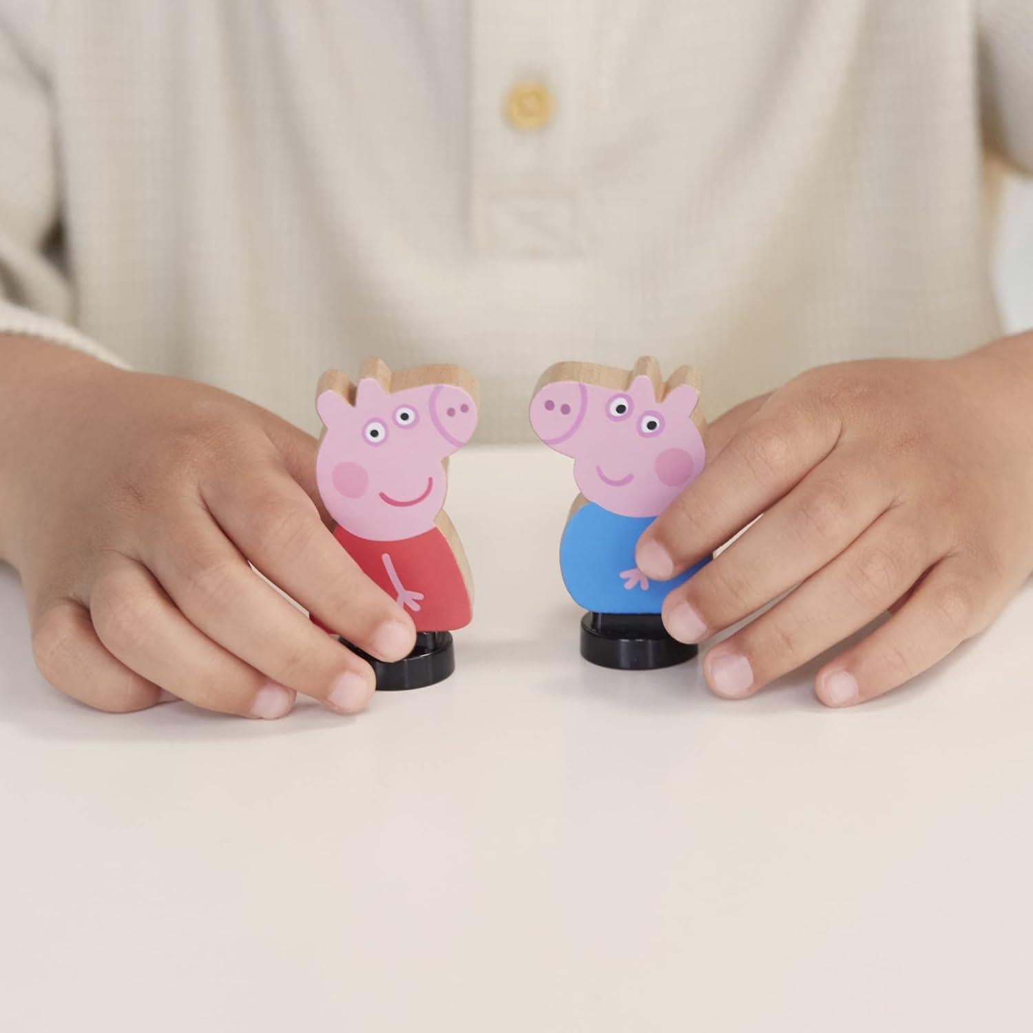 Figuras de Madera Peppa Pig - Set 4 Personajes 2+