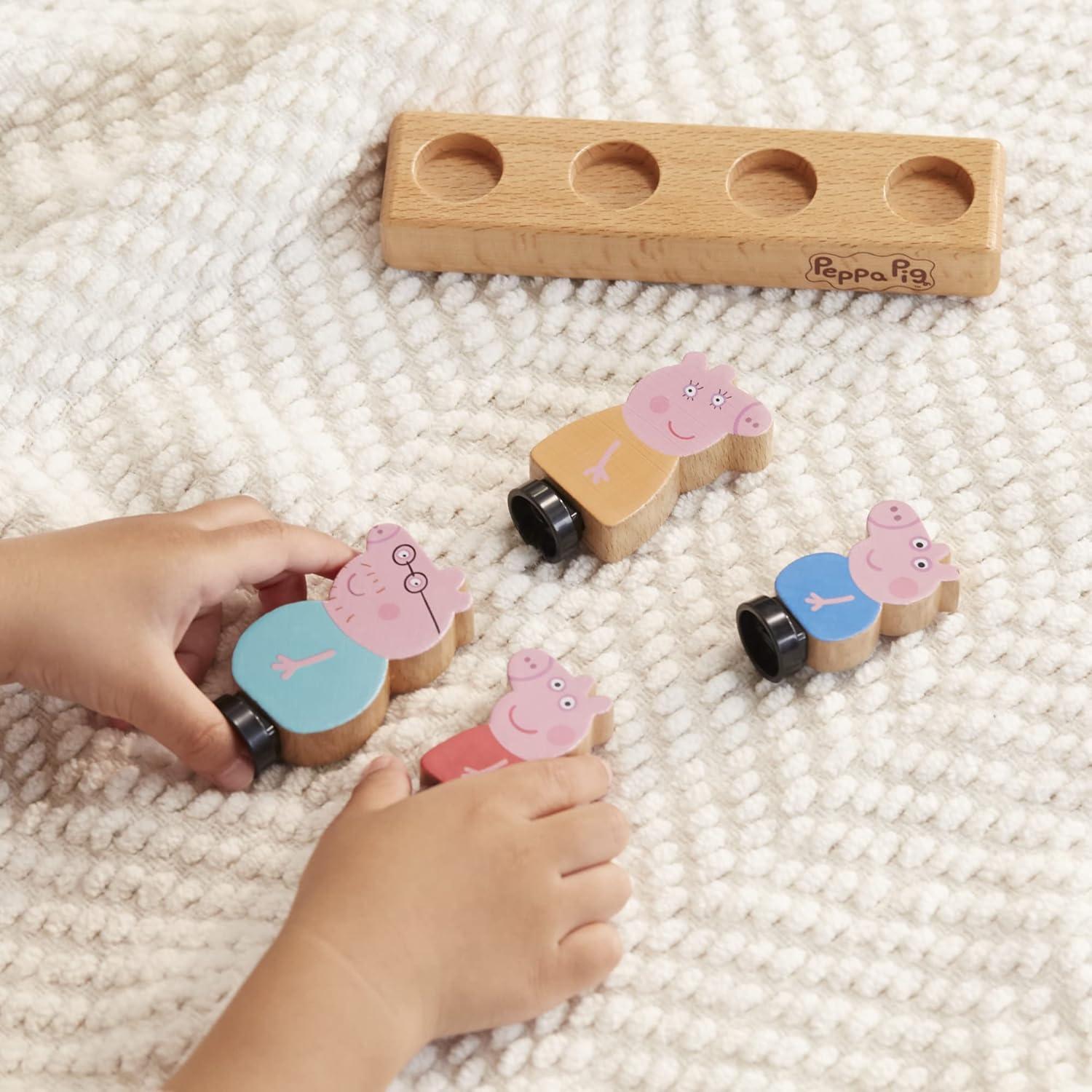 Figuras de Madera Peppa Pig - Set 4 Personajes 2+