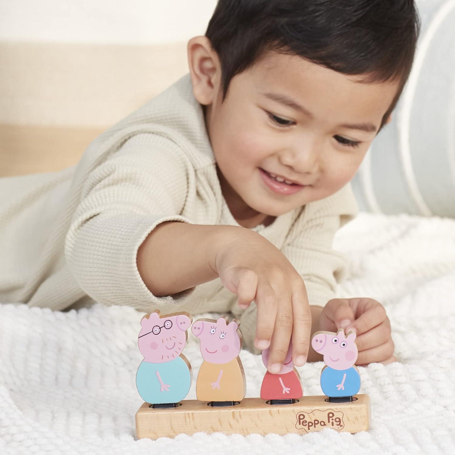 Figuras de Madera Peppa Pig - Set 4 Personajes 2+