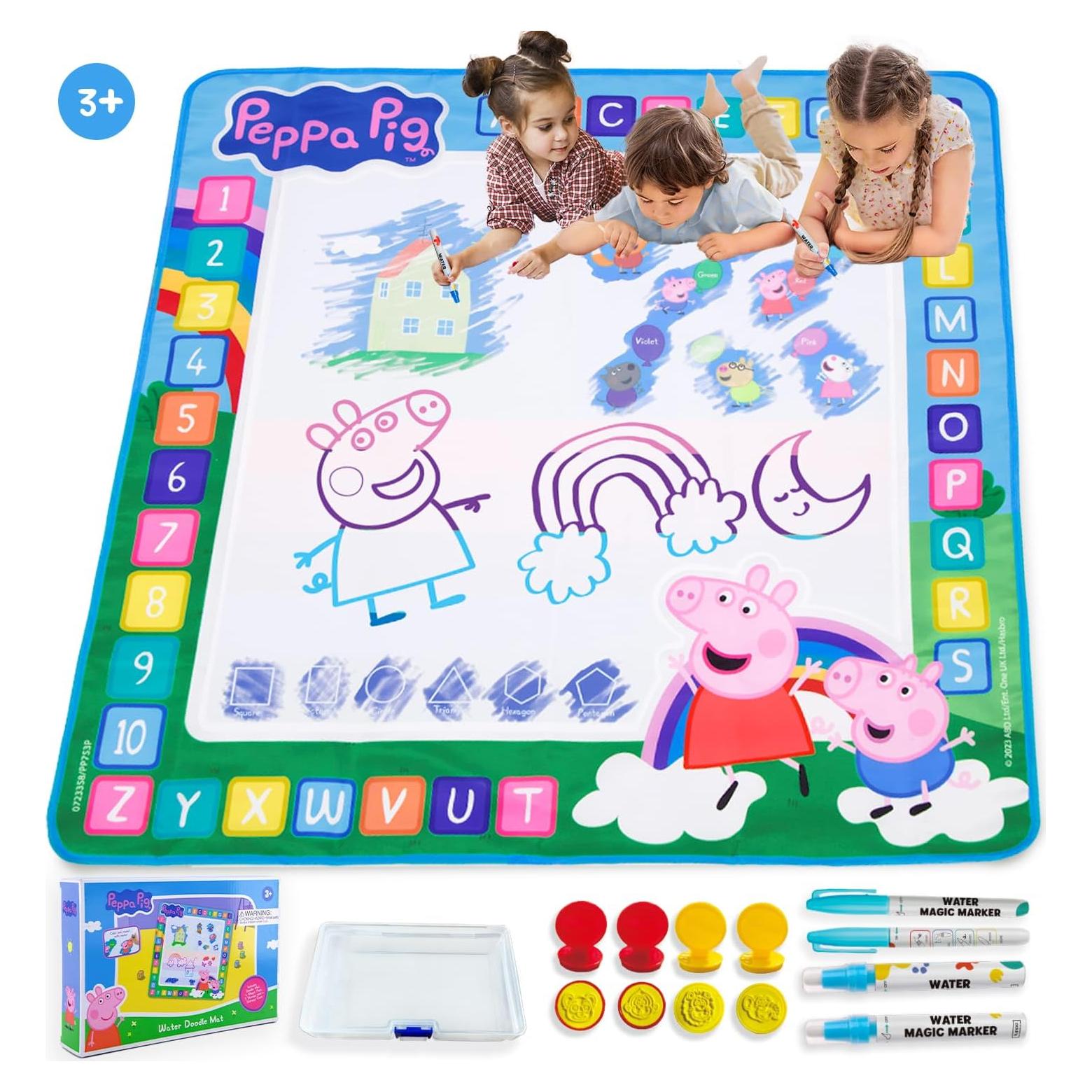 Alfombra de Dibujo de Agua LUPPA 100x100cm Peppa Pig