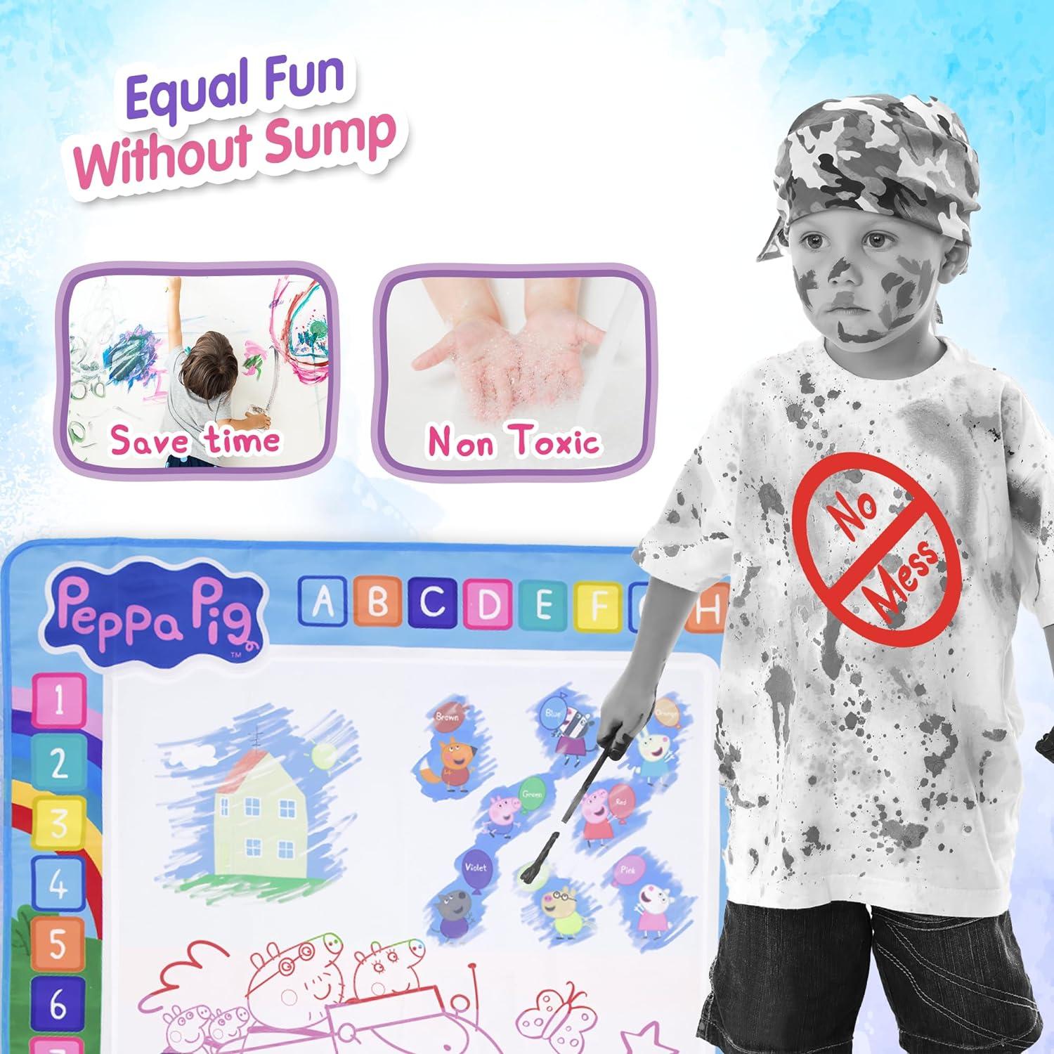 Alfombra de Dibujo de Agua LUPPA 100x100cm Peppa Pig