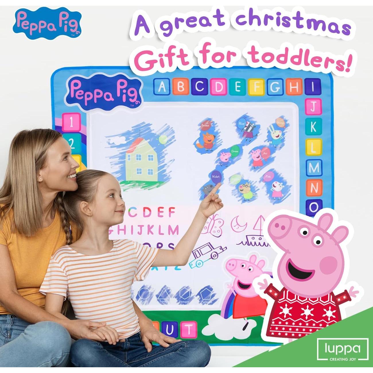 Alfombra de Dibujo de Agua LUPPA 100x100cm Peppa Pig