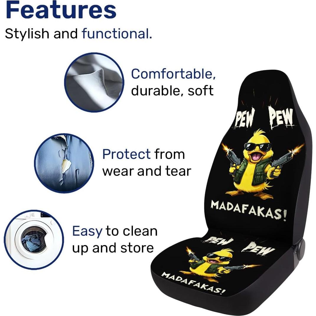 Cubiertas de Asiento Delanteras GENANY para Coche SUV - Juego de 2