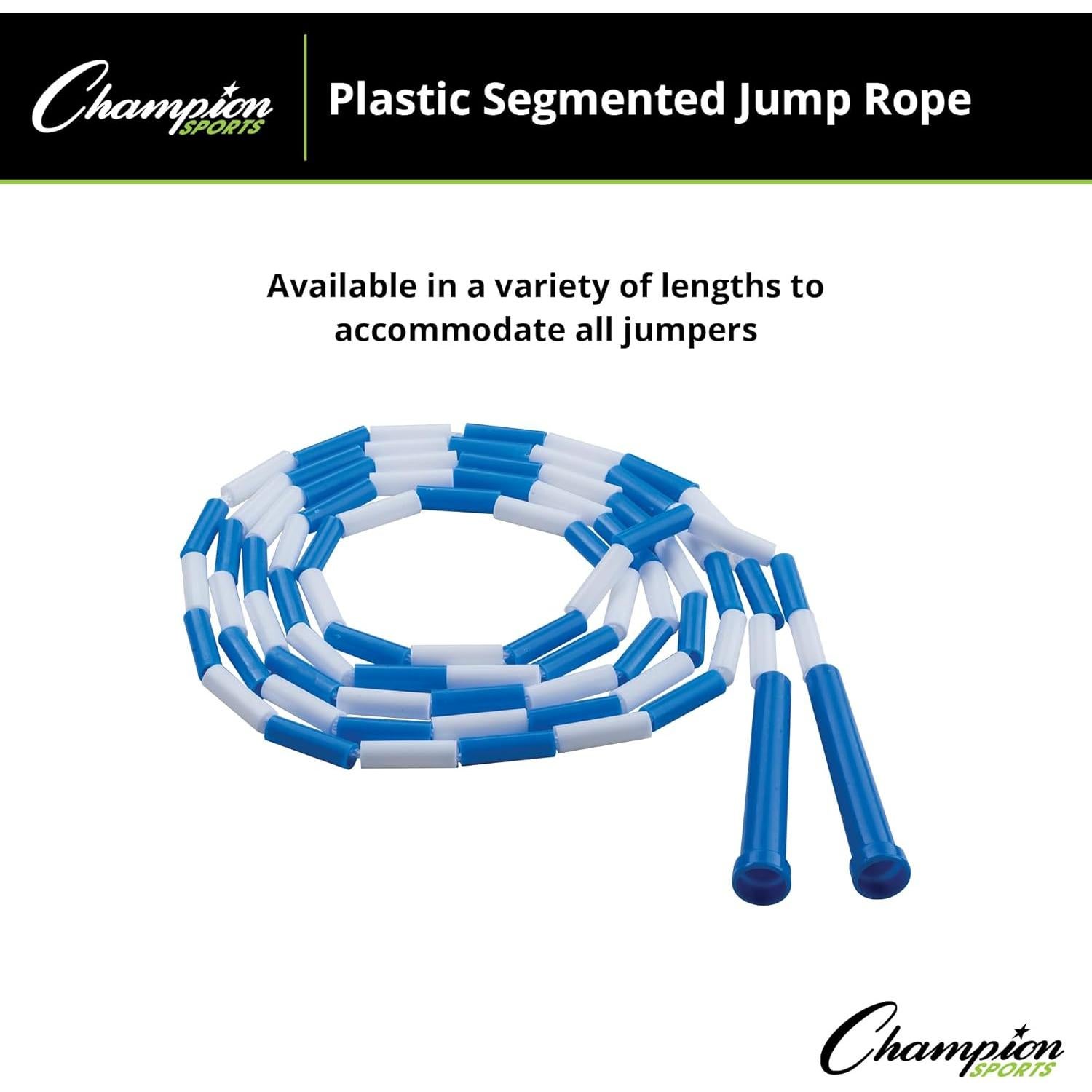 Cuerda de Salto Segmentada Champion Sports 2.74m Azul/Blanco