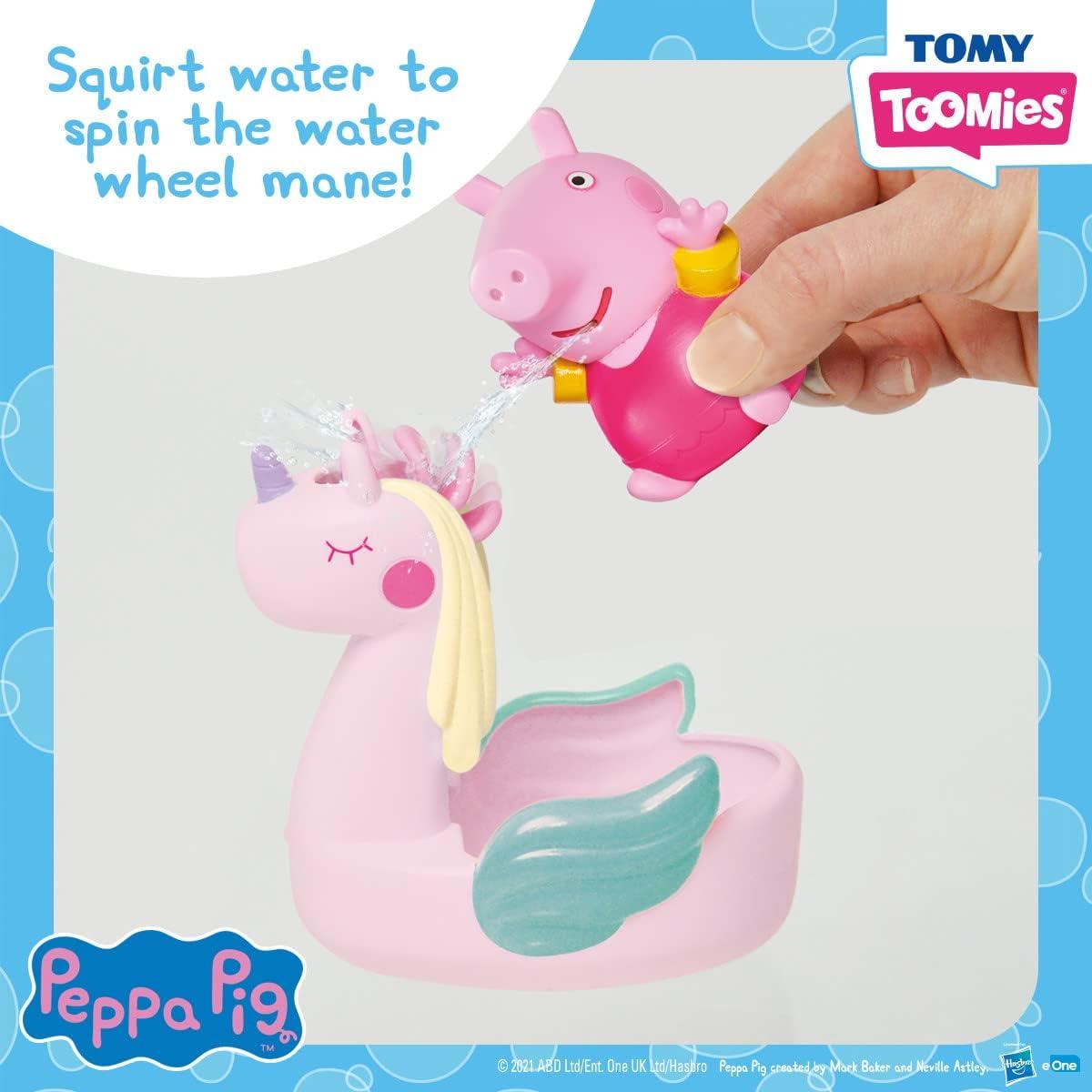 Set de Baño Peppa Pig Tomy Toomies con Flotador Unicornio