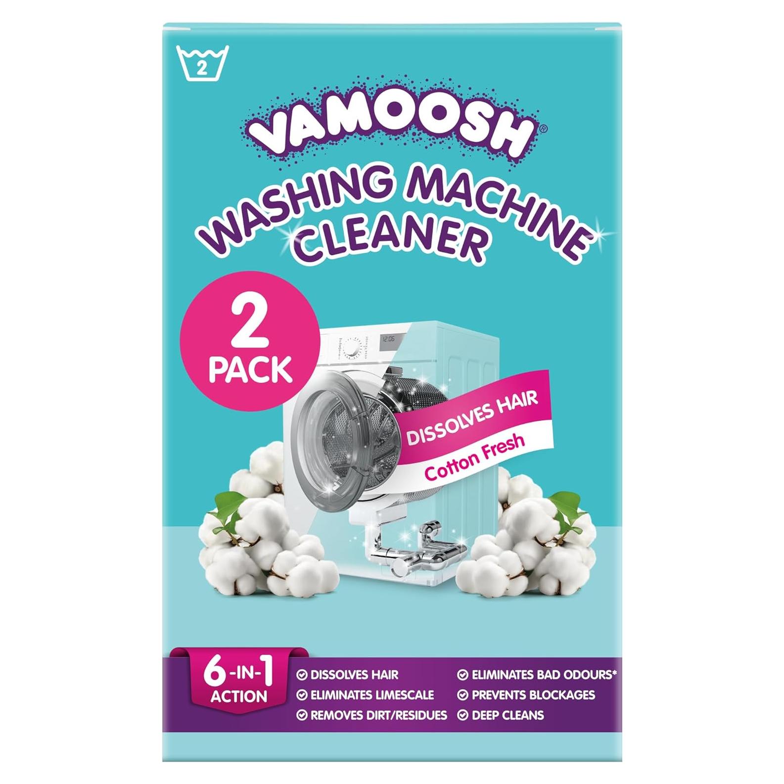 Limpiador de Lavadora Vamoosh 6 en 1 Algodón Fresco 340g