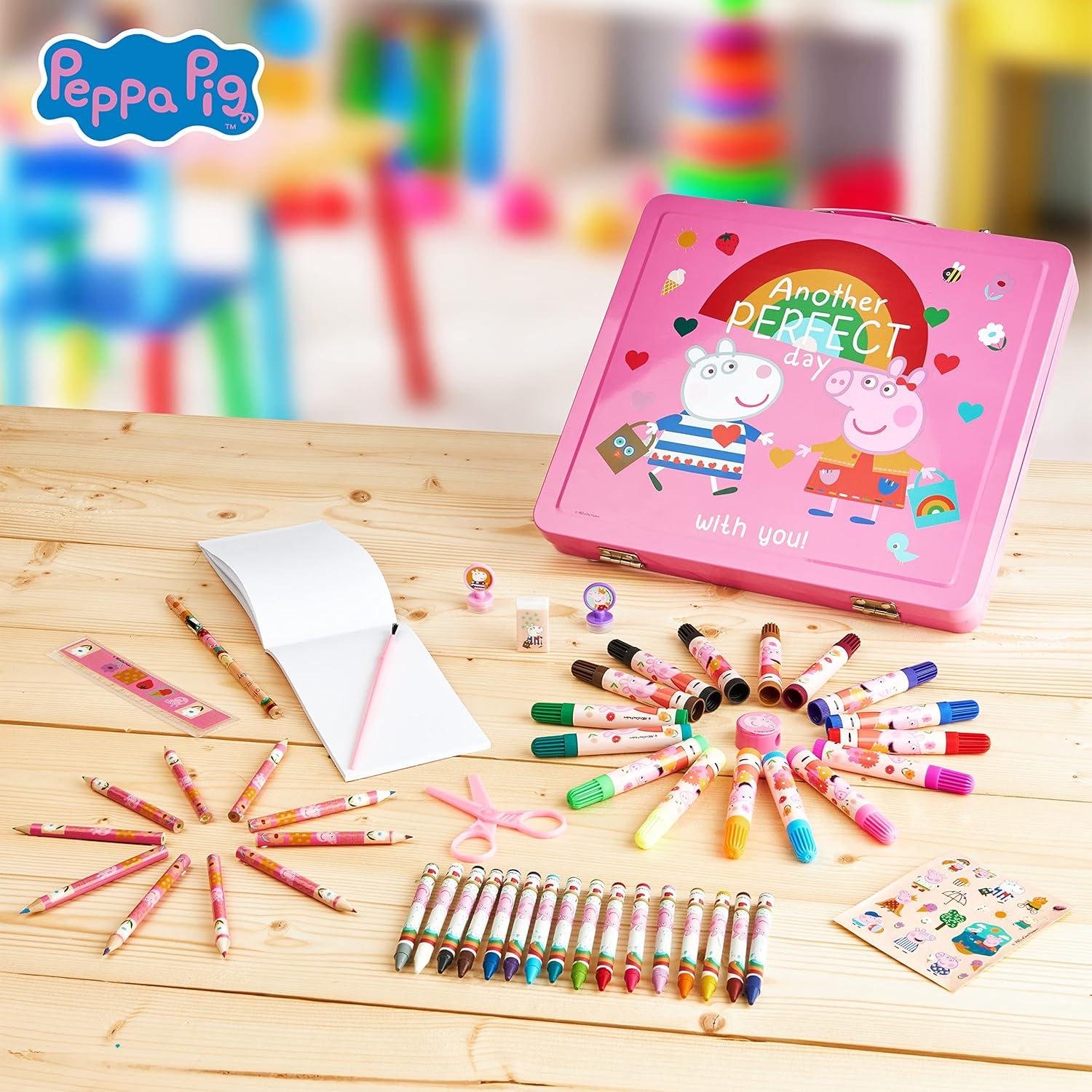 Kit de Dibujo Peppa Pig 24 Lápices de Colores para Niños