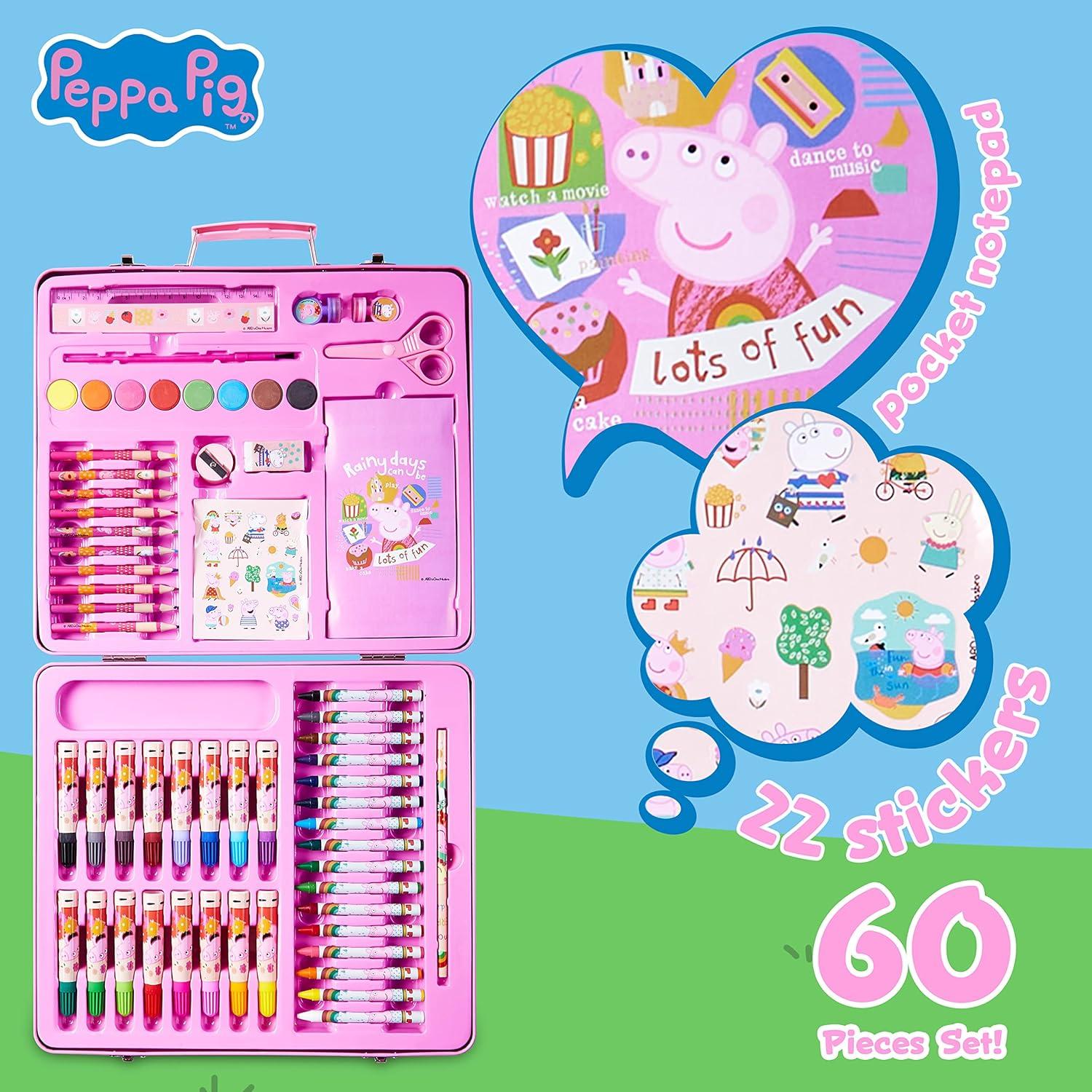Kit de Dibujo Peppa Pig 24 Lápices de Colores para Niños