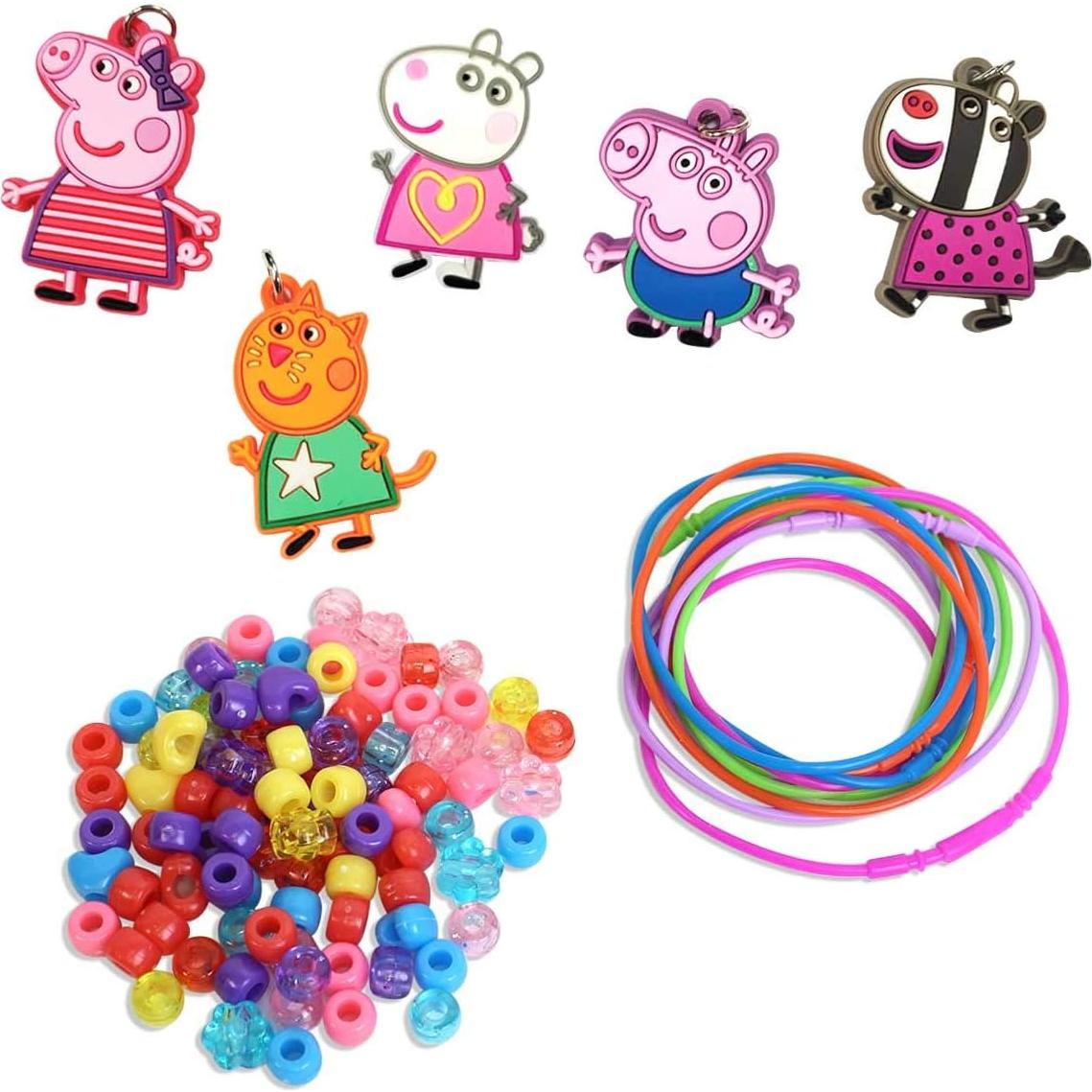 Kit de Collares Peppa Pig Tara Toys 5 charms y 150 cuentas