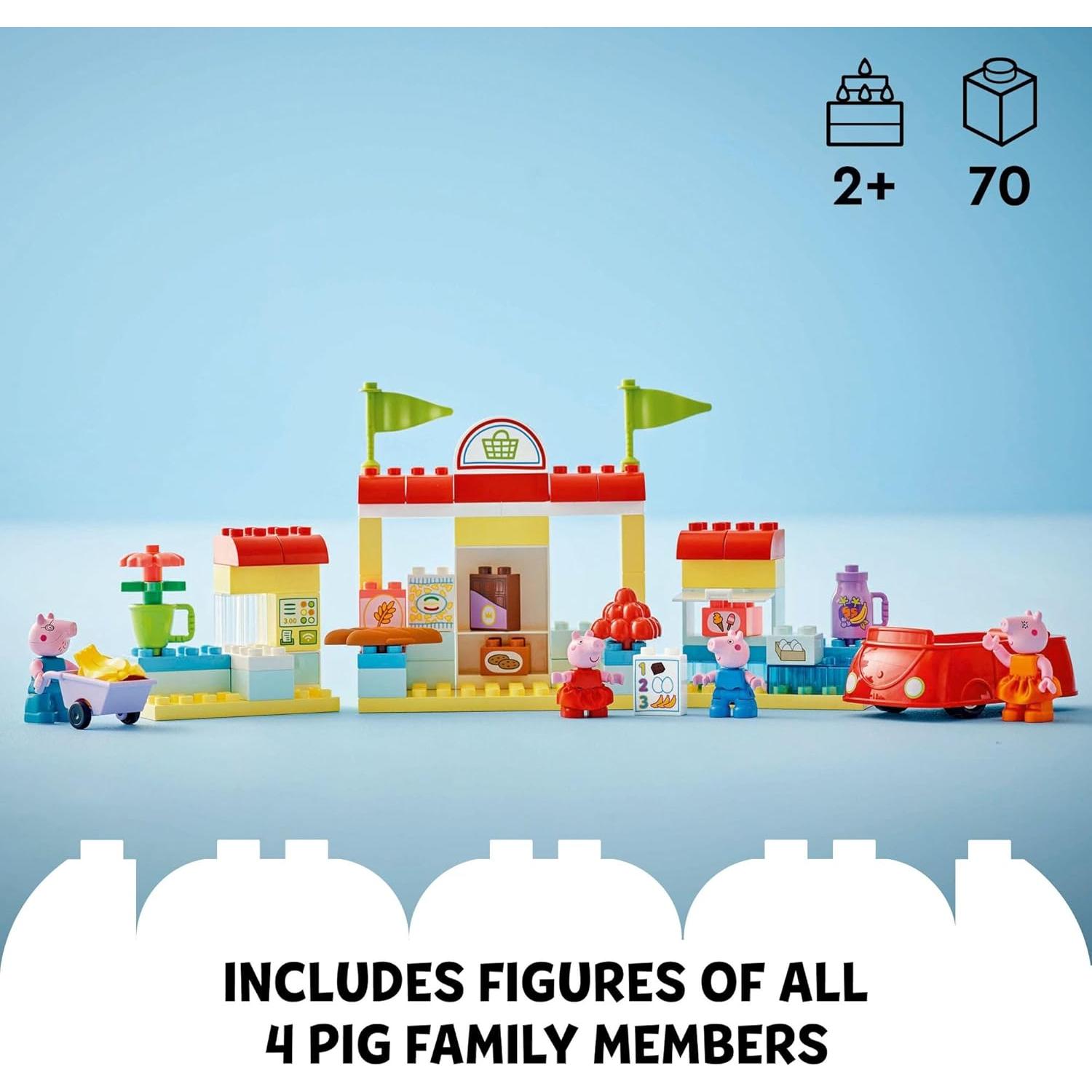 LEGO DUPLO Peppa Pig Supermercado 70 Piezas Juguete Infantil
