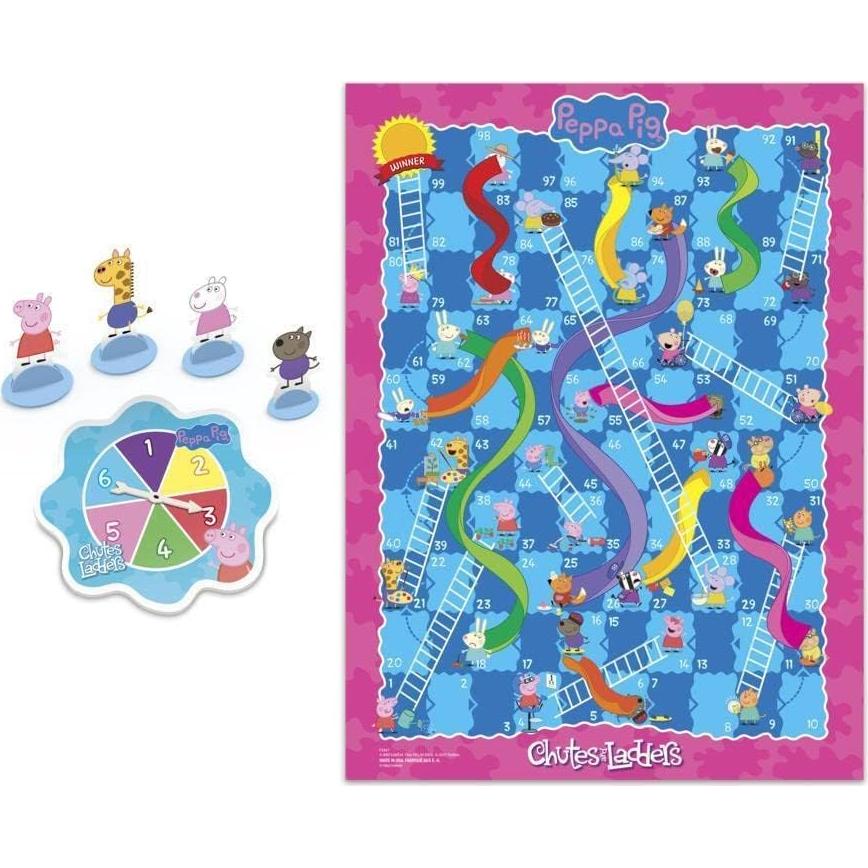 Juego de Mesa Chutes and Ladders Peppa Pig | 2-4 Jugadores