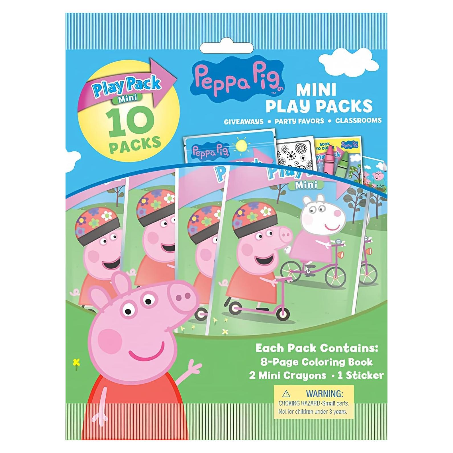 Paquete de Juego Mini Peppa Pig Bendon con Crayones y Stickers