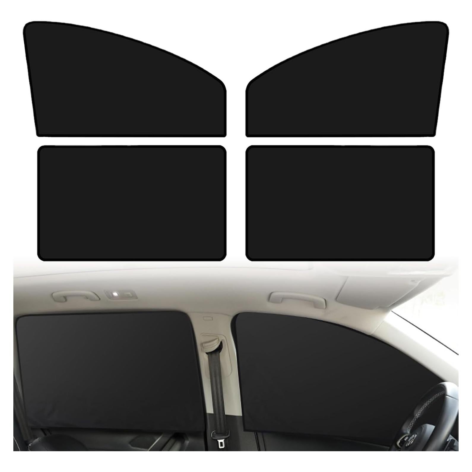Cortinas de Sol Opacas NGHEY 4 PCS para Ventana de Coche