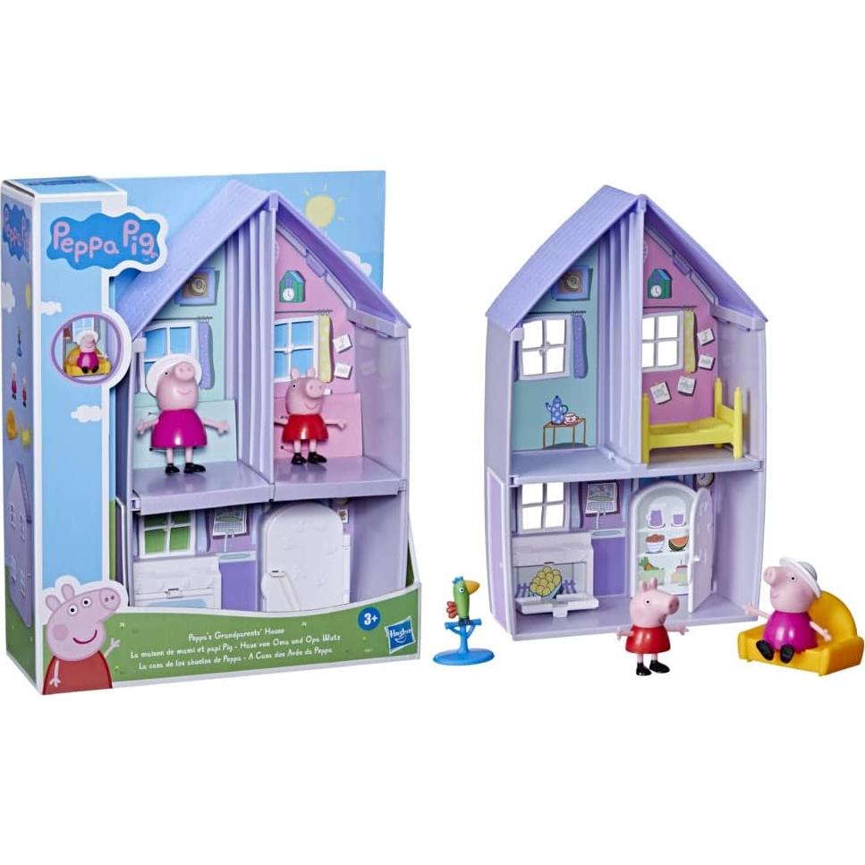 Casa de Peppa Pig Hasbro con 2 Figuras y 3 Accesorios