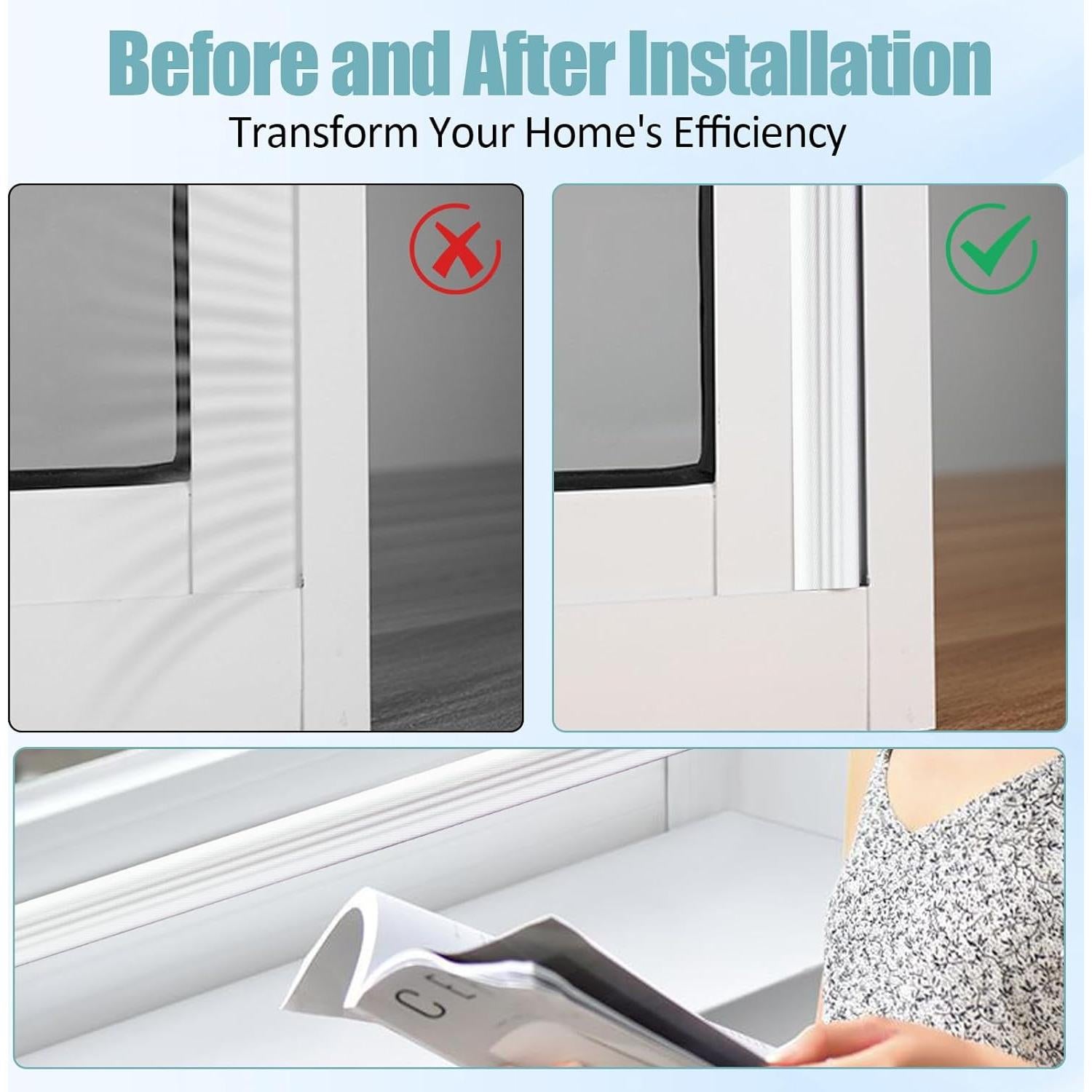 Tira de Sellado Acústica HAEZU 3m para Puertas y Ventanas