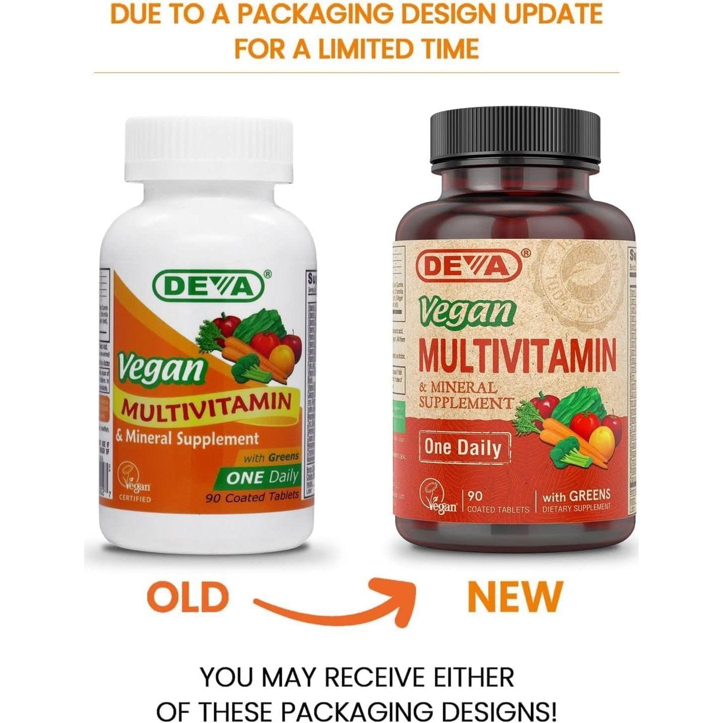 Suplemento Multivitamínico Vegano DEVA - 90 Tabletas