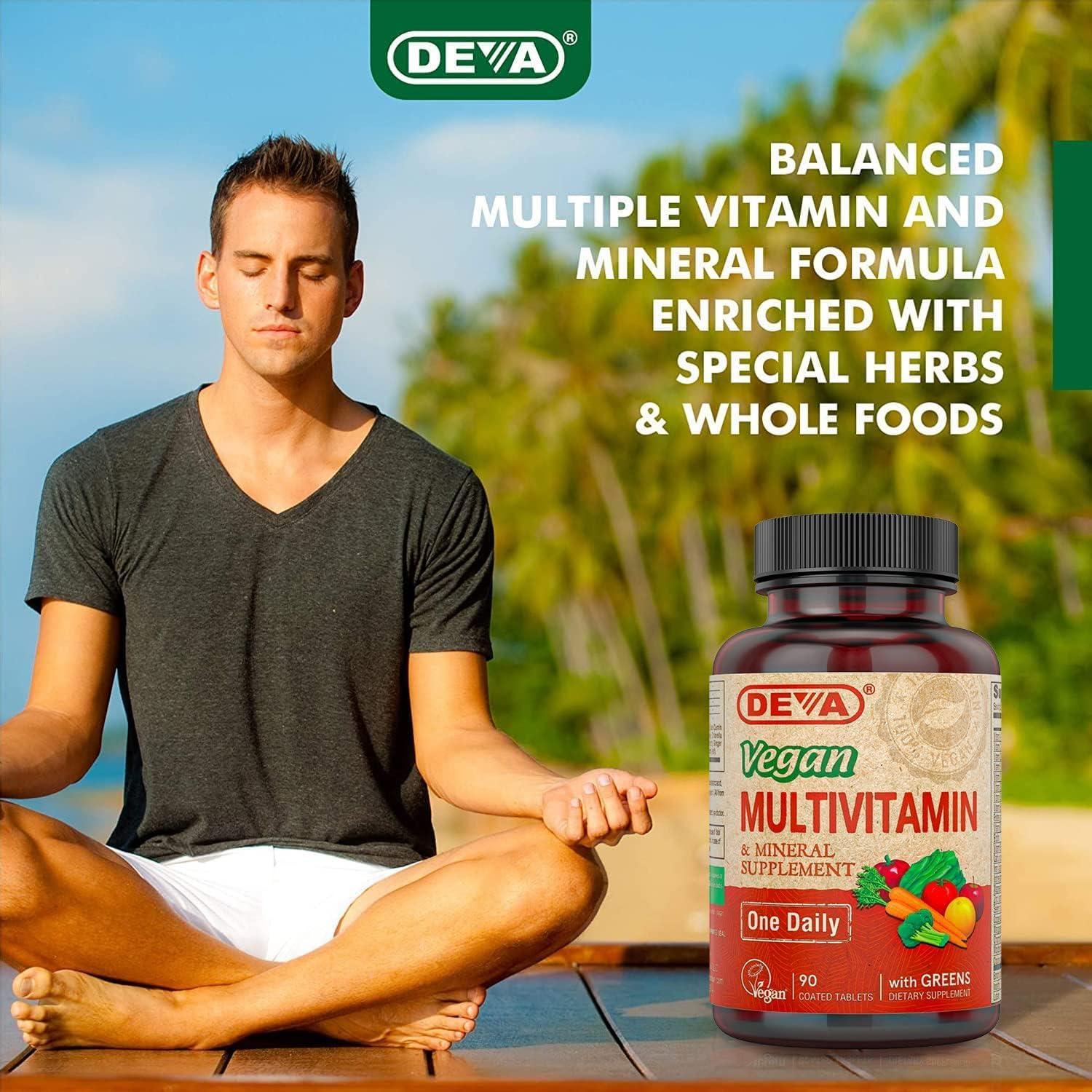 Suplemento Multivitamínico Vegano DEVA - 90 Tabletas