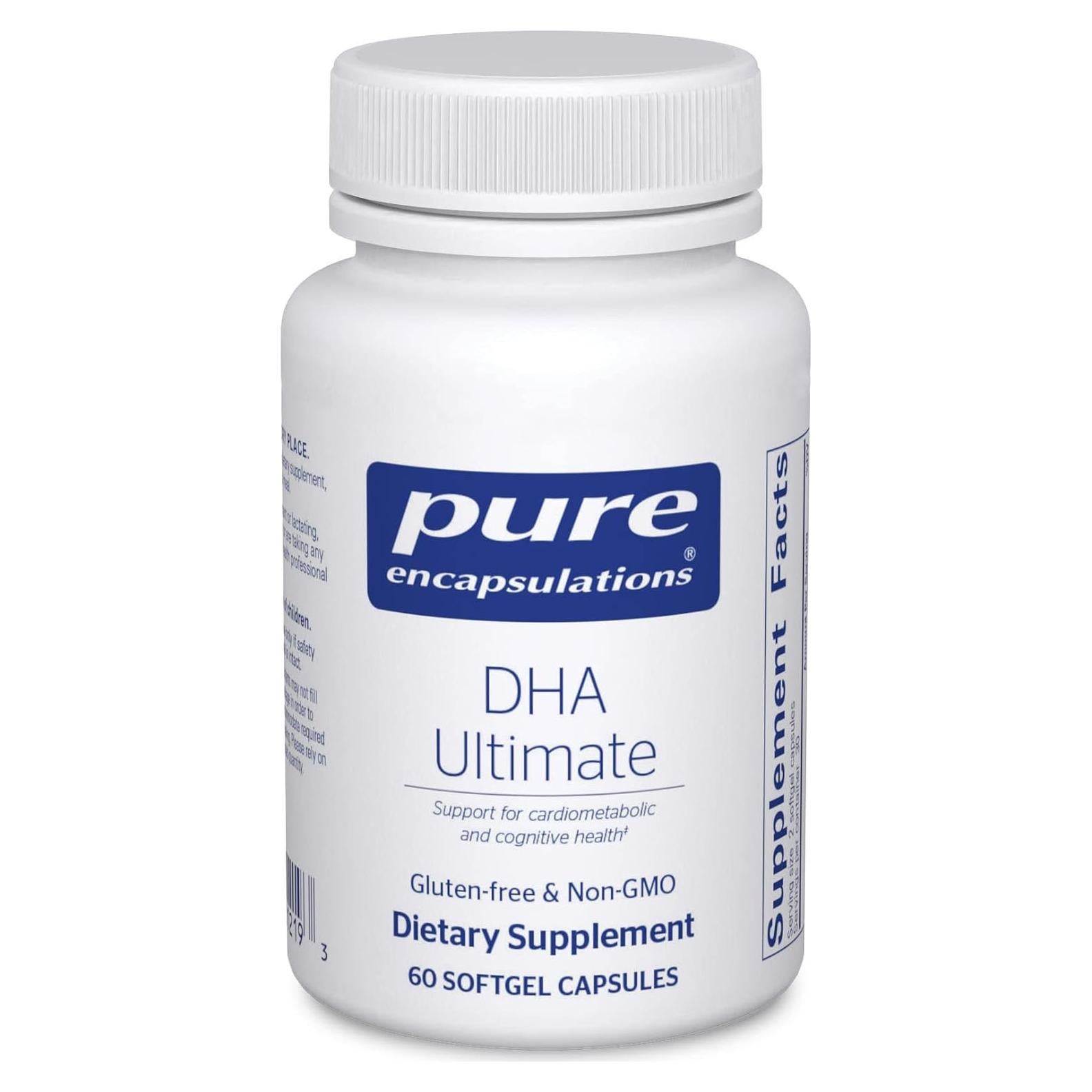 Suplemento DHA Ultimate Pure Encapsulations 60 Cápsulas Blandas
