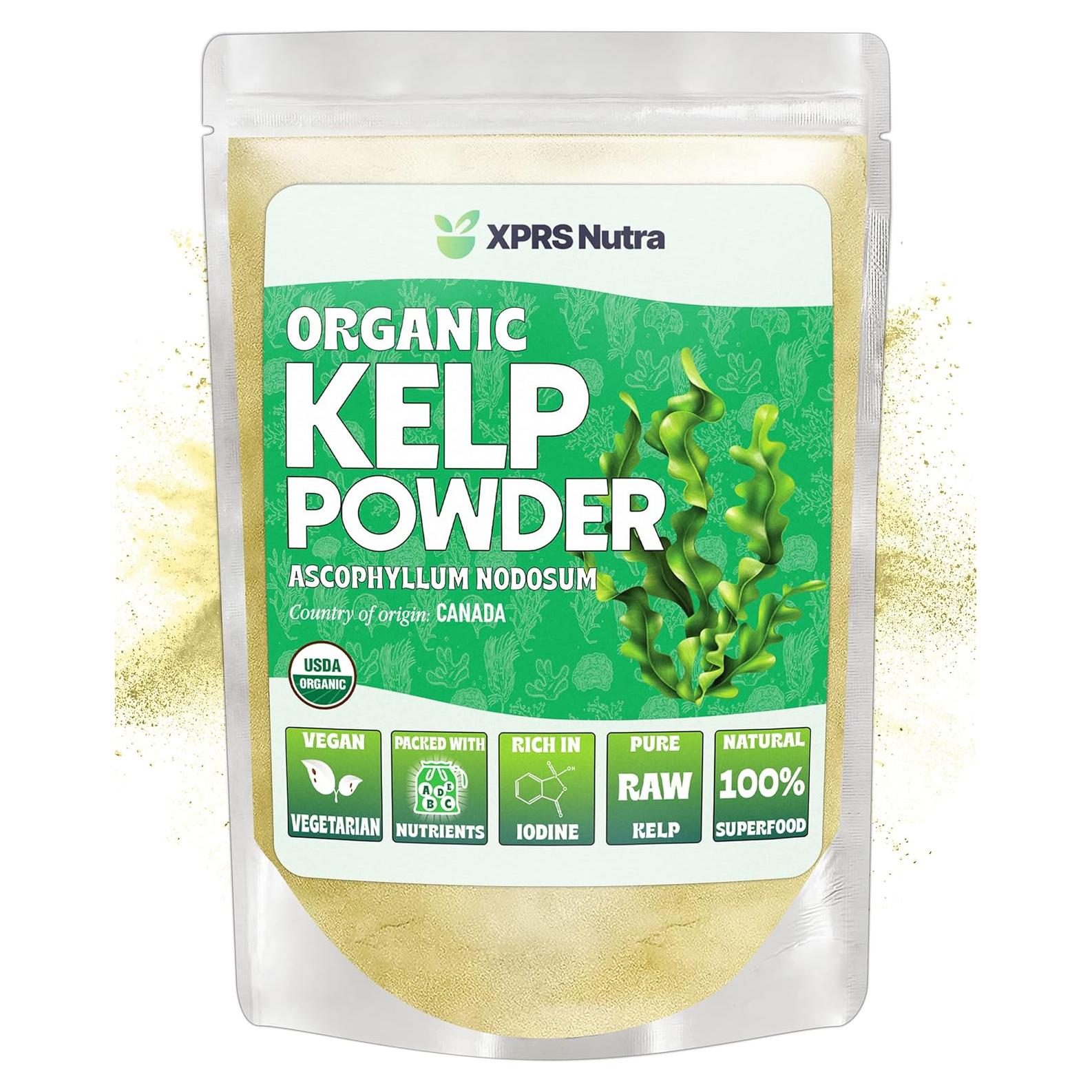 Polvo de Kelp Orgánico XPRS Nutra 113.4 g - Suplemento Vegano