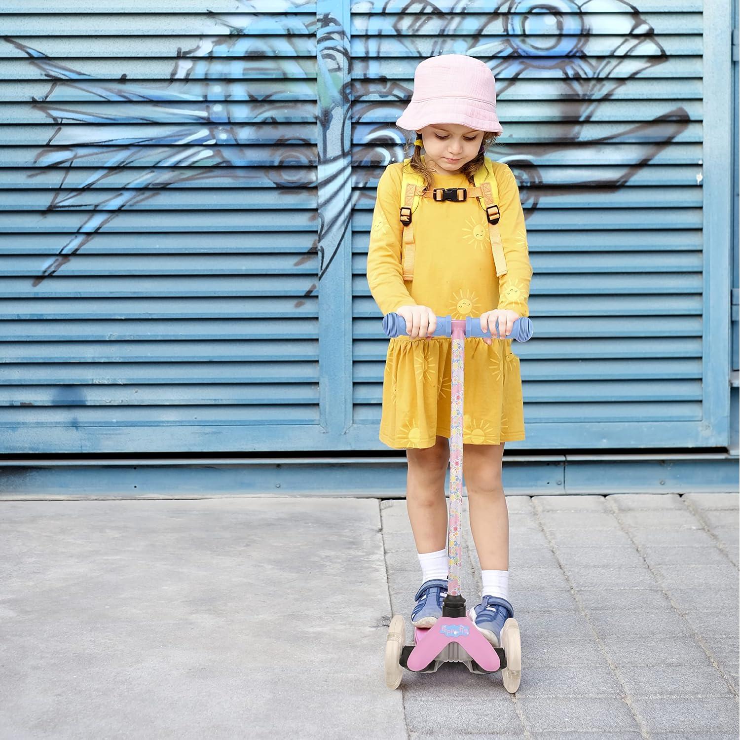 Scooter Voyager Peppa Pig 3 Ruedas Iluminadas 65 cm