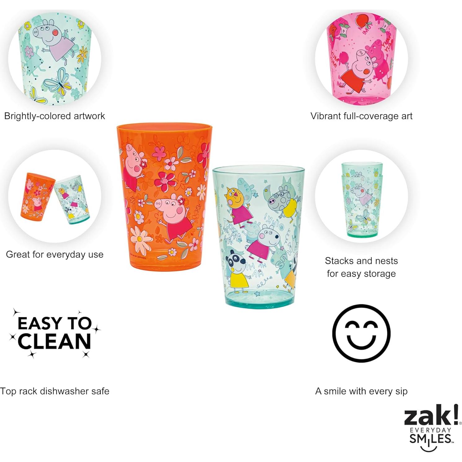 Conjunto de 4 Vasos Apilables Peppa Pig - Zak Designs
