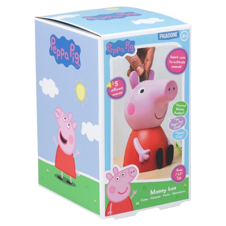Caja de Ahorros Peppa Pig 16 cm con Sonidos Interactivos