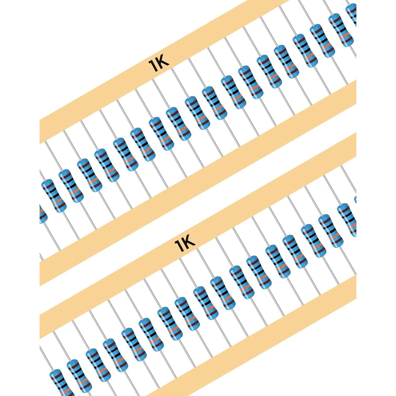 Kit de 1000 Resistores 1/4W LuminologyPro 25 Valores