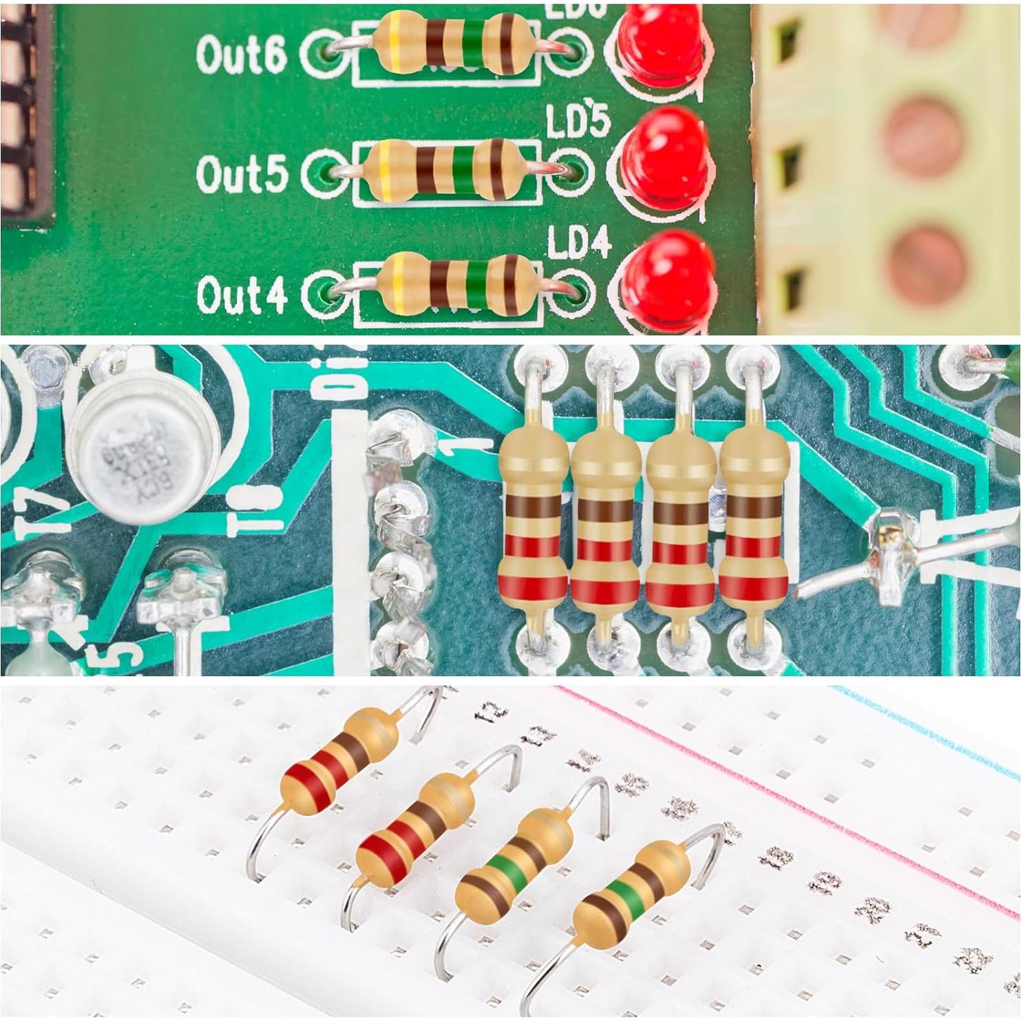 Kit de Resistencias 1000 Pcs SOKOSEY 25 Valores 1Ω a 1MΩ