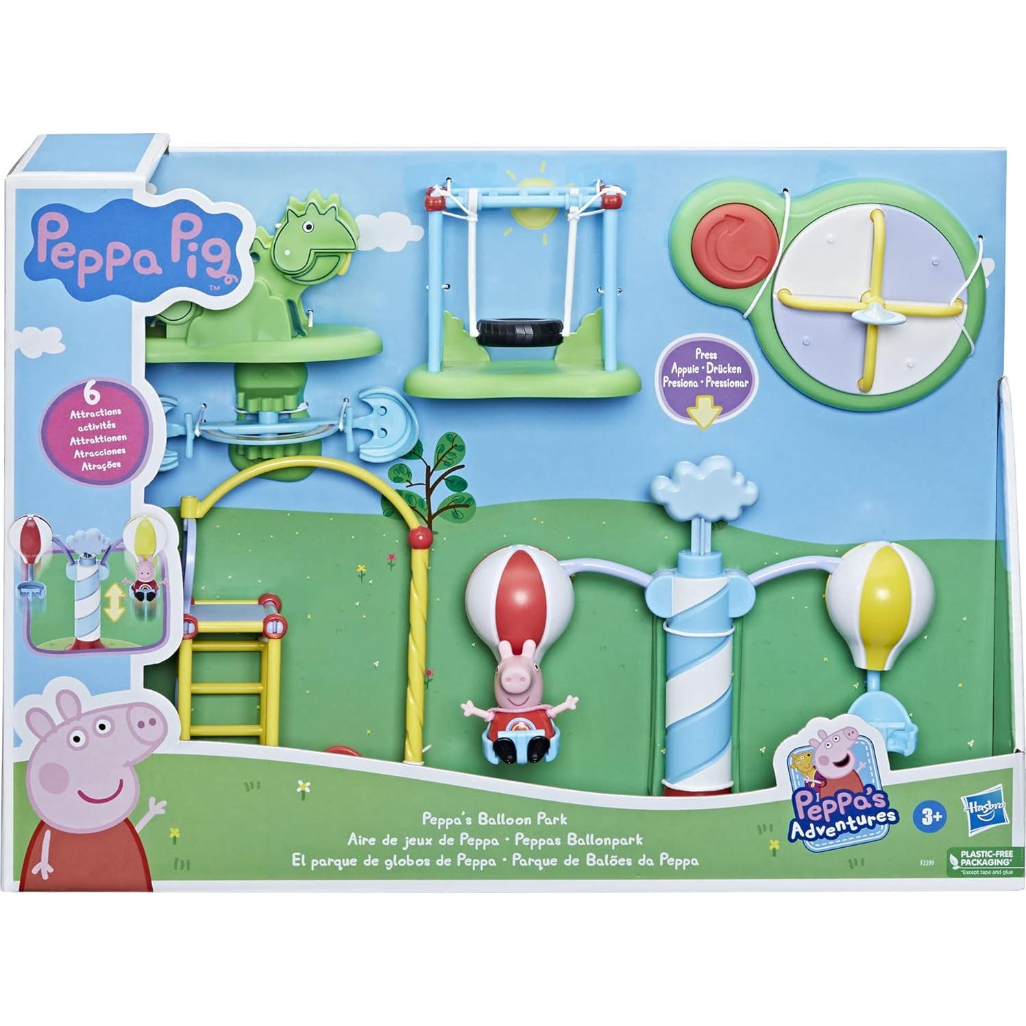 Set de Juego Peppa Pig Parque de Globos 6 Atracciones