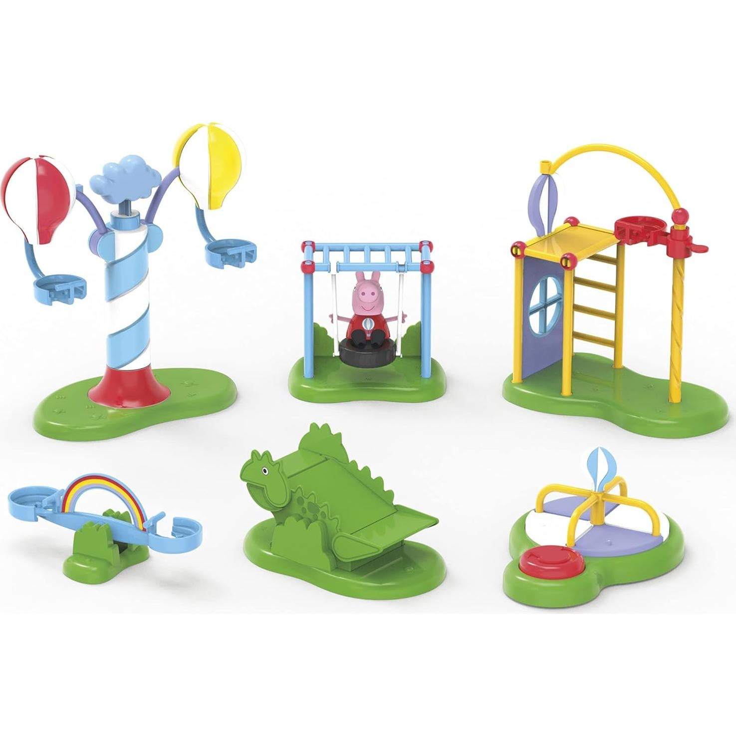 Set de Juego Peppa Pig Parque de Globos 6 Atracciones