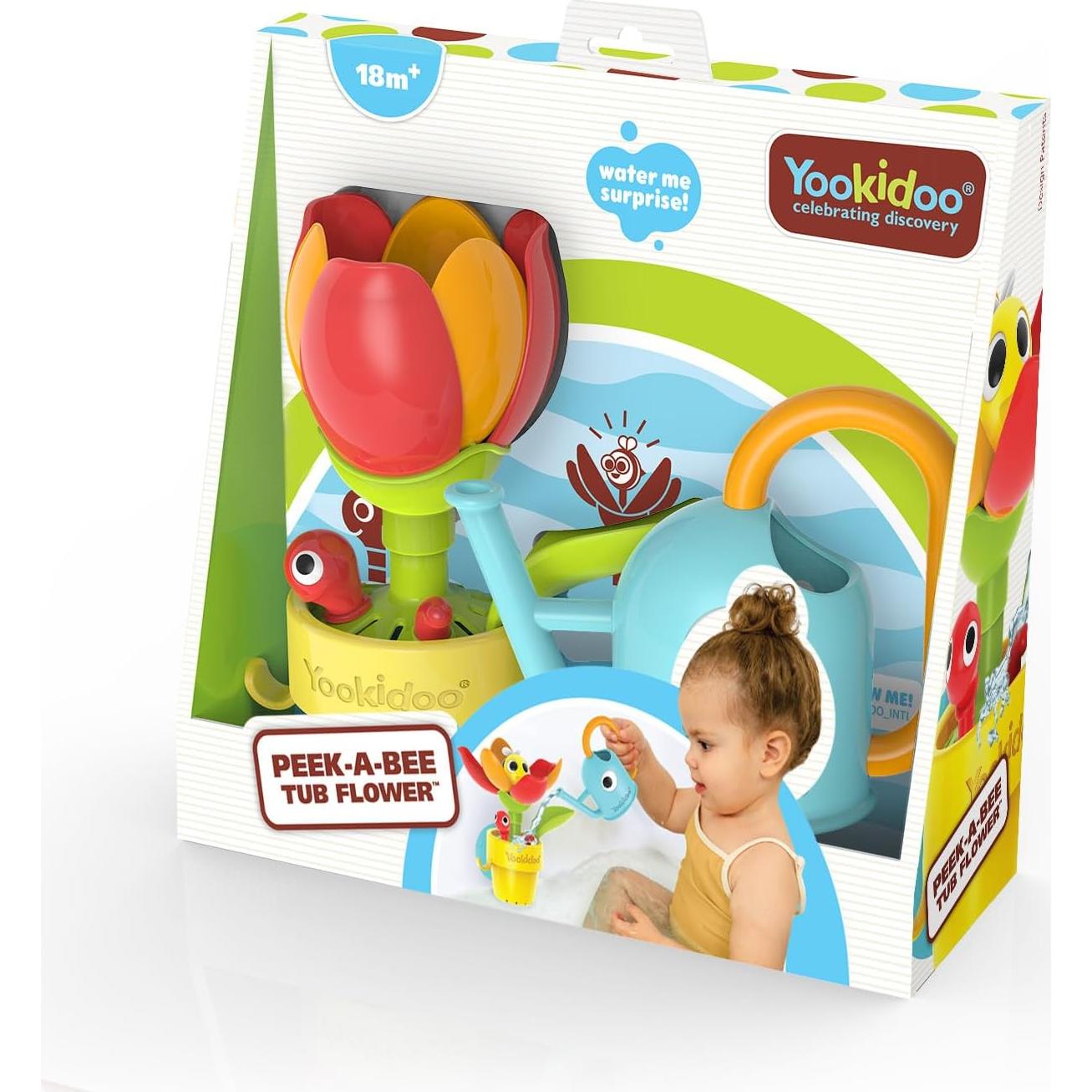 Yookidoo Juguete de Baño Flor Abeja Pop-Up 18 Meses+
