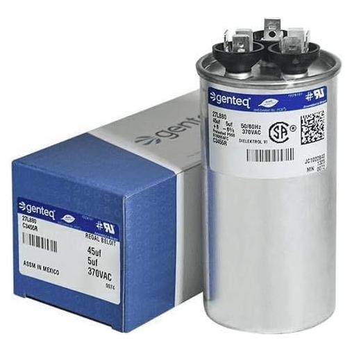 Capacitor redondo Genteq c3455r 45+5 uf 370V OEM