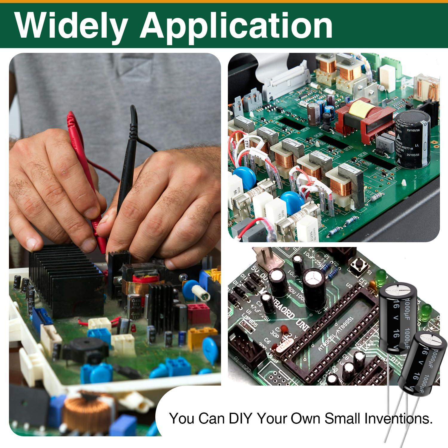 Kit de 280 Capacitores Electrolíticos Aluminio 0.1-1000uF 10-50V