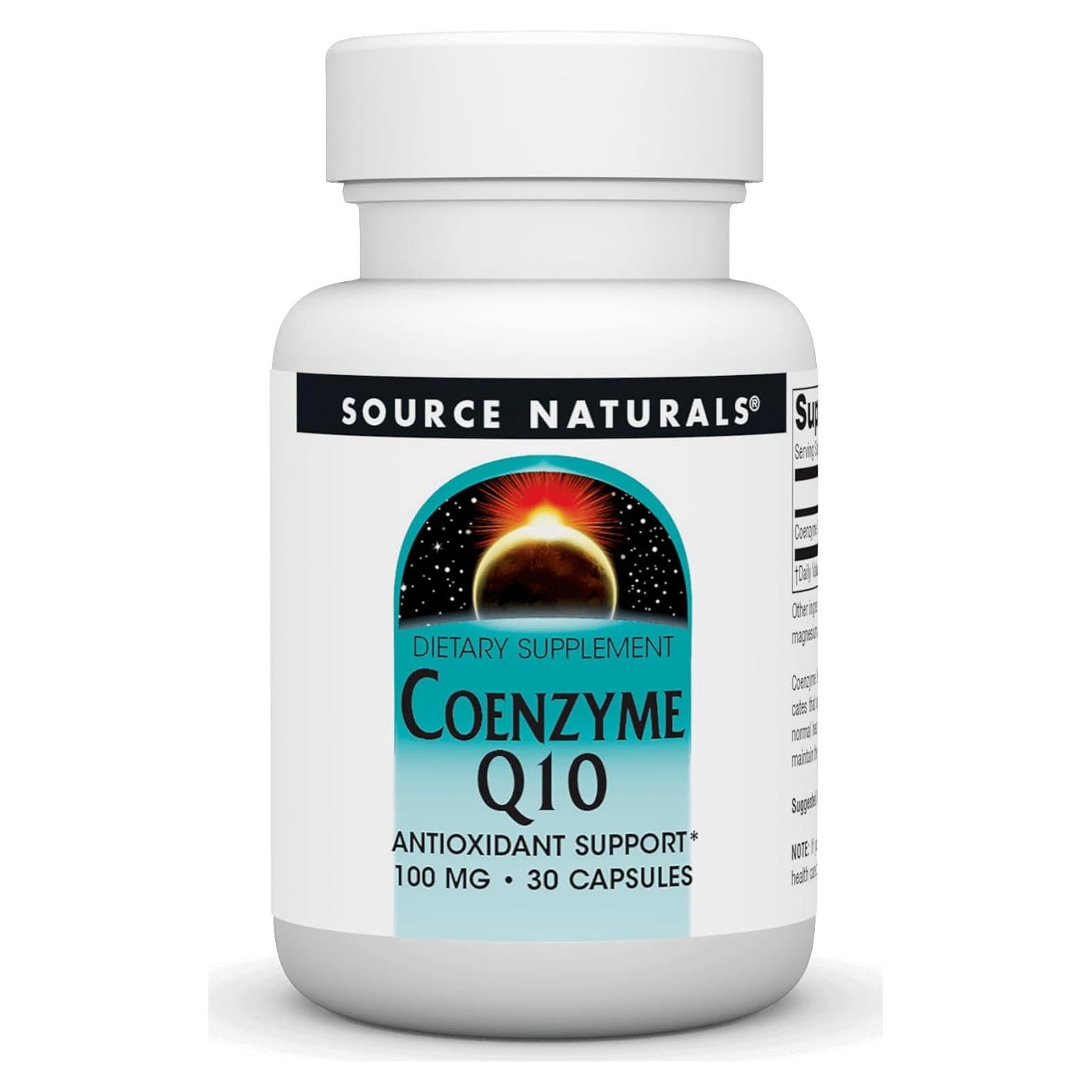 Coenzima Q10 Source Naturals 100 mg - 30 Cápsulas Antioxidantes