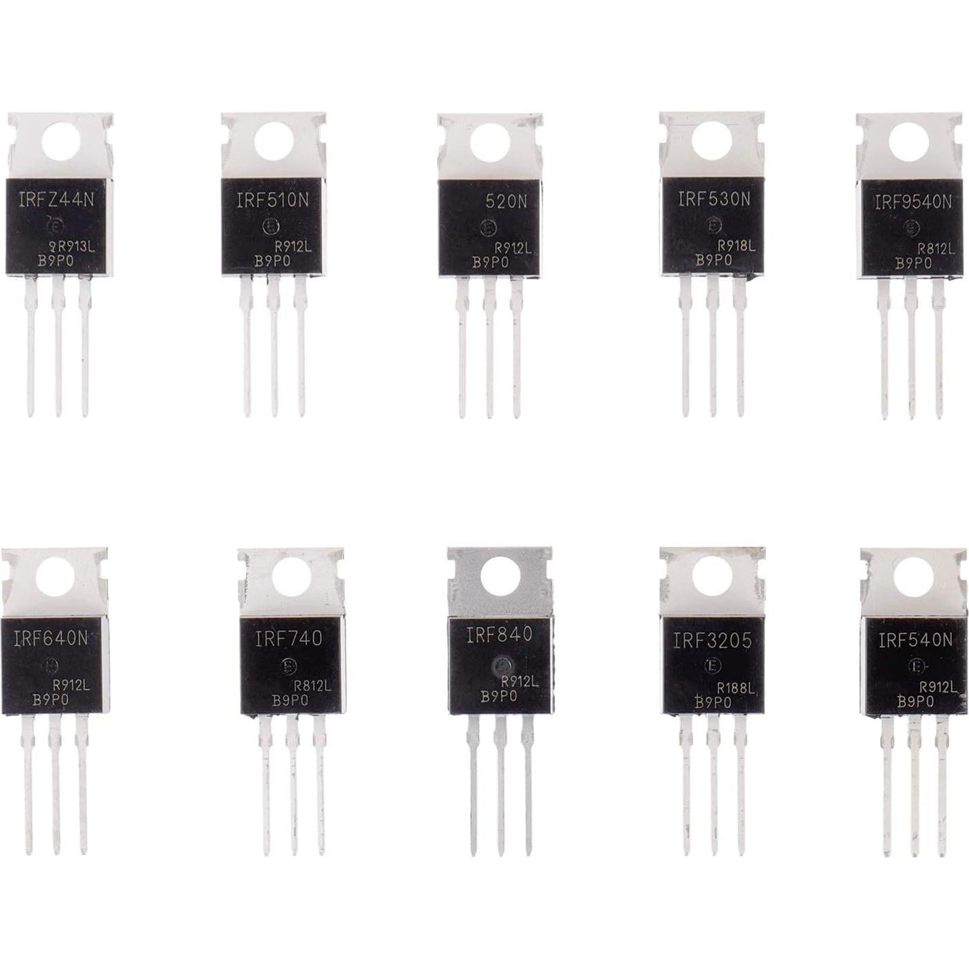 Kit de Surtido de Transistores MOSFET BOJACK 50 Pcs N-P y P-C