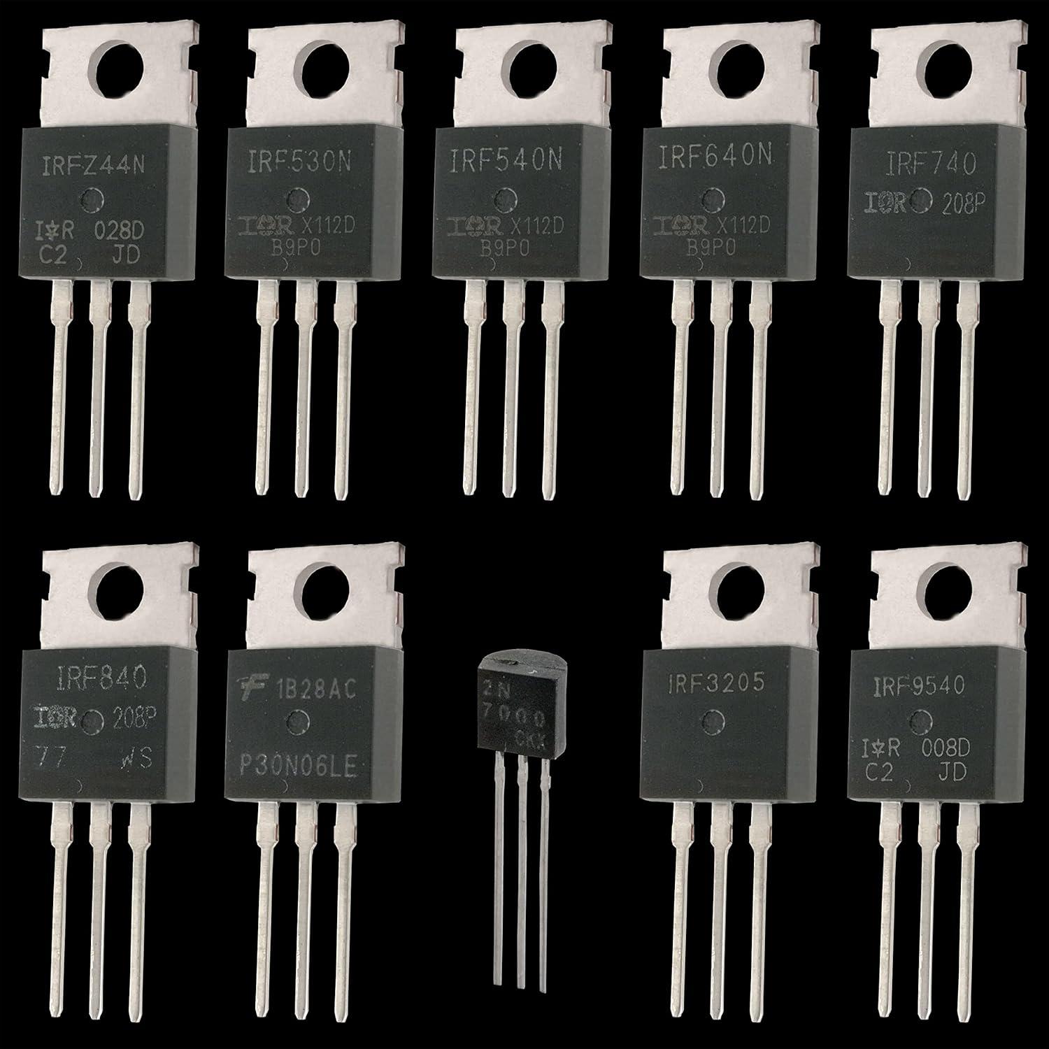 Kit de 70 Transistores MOSFET EEEEE 10 Valores NMOS PMOS
