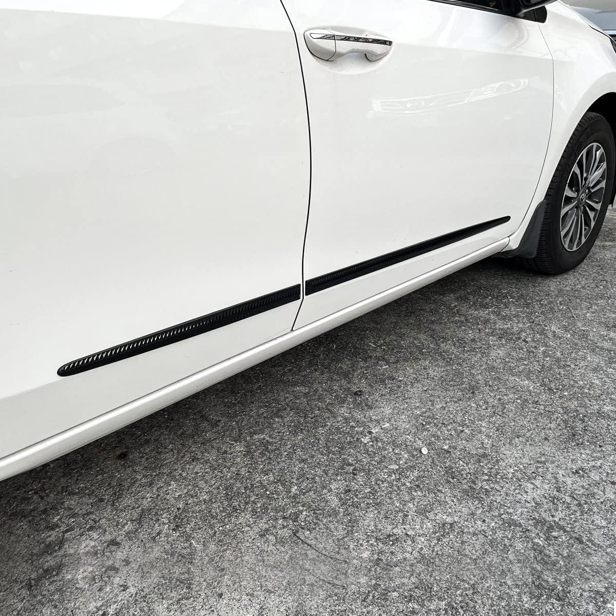 Protector de Puerta Automotriz XmuxHai - Kit 4PCS Negro Brillante