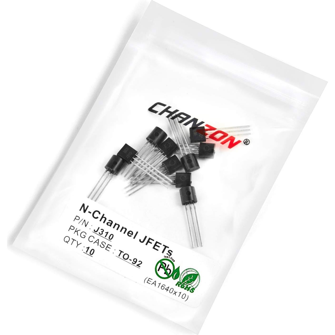 Transistor JFET Canal N Chanzon J310 TO-92 Paquete 10 Piezas