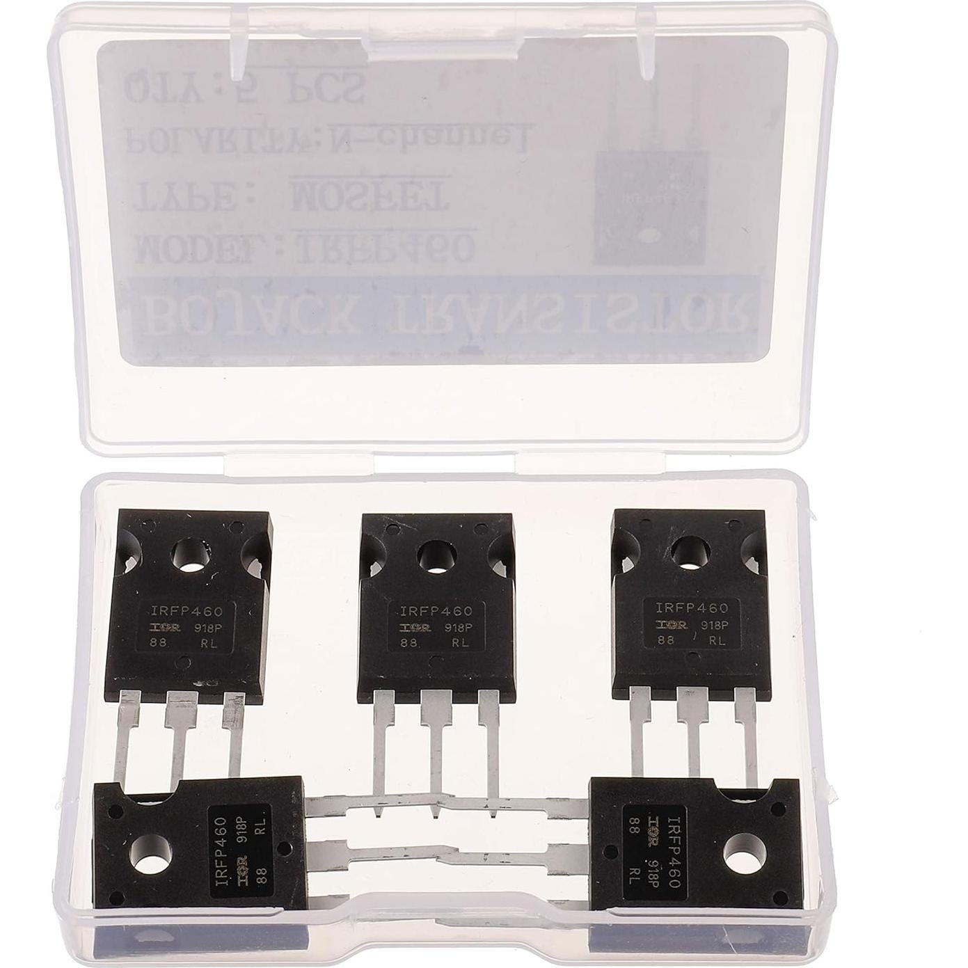 Transistor MOSFET BOJACK IRFP460N 20A 500V N-Channel - Paquete de 5